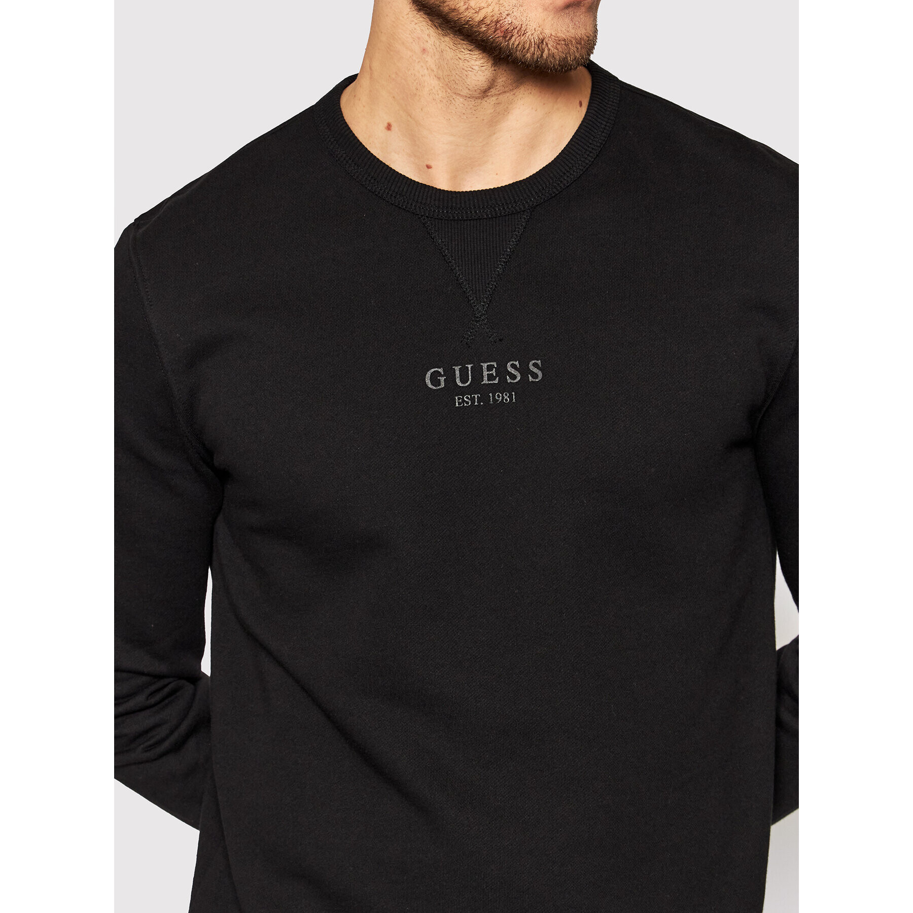 Guess Mikina M2GQ11 KB4N1 Čierna Slim Fit - Pepit.sk