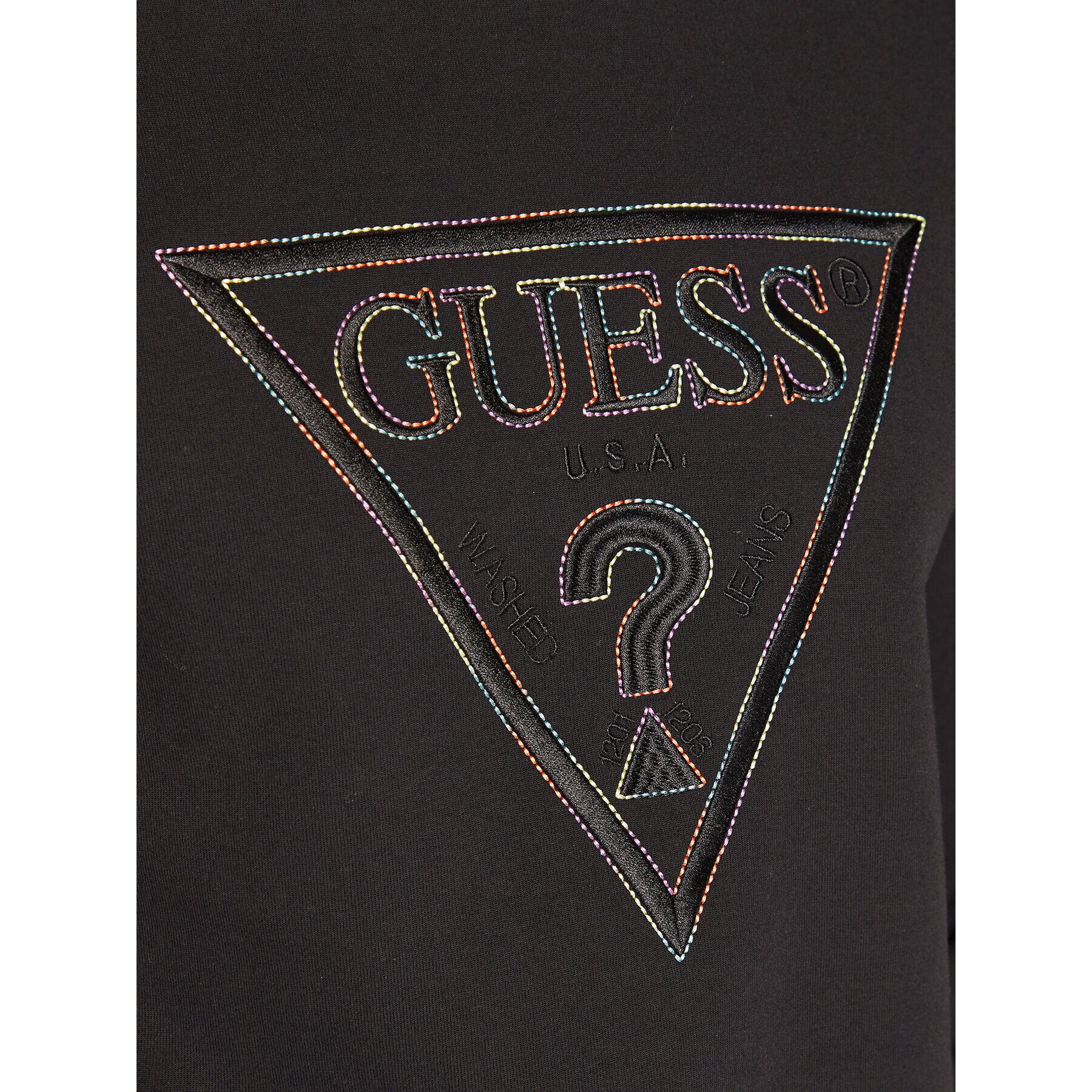 Guess Mikina M3RQ11 KBDE2 Čierna Slim Fit - Pepit.sk