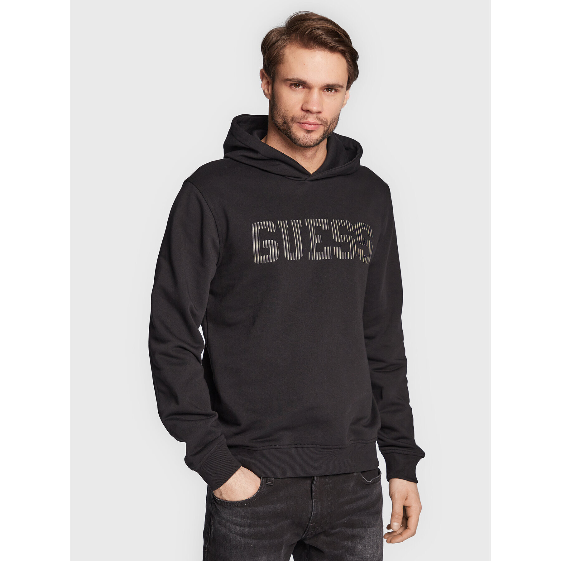 Guess Mikina M3RQ36 KBK32 Čierna Slim Fit - Pepit.sk