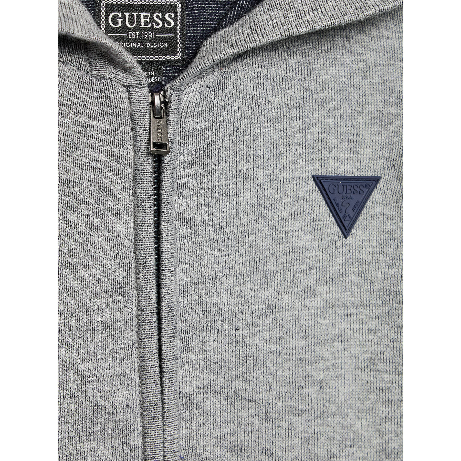 Guess Mikina N2BR04 Z2NN0 Sivá Regular Fit - Pepit.sk