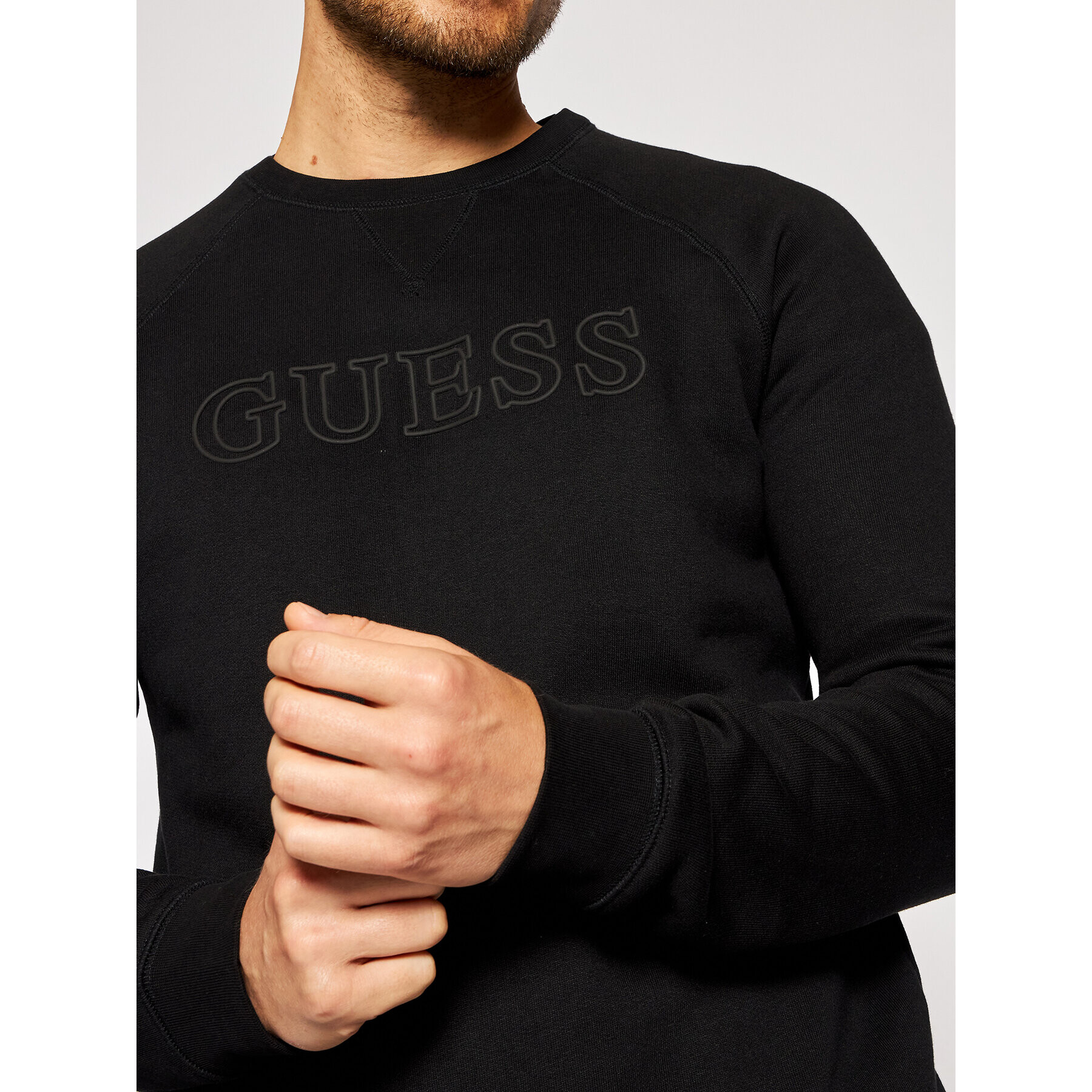 Guess Mikina U1YA02 K9V31 Čierna Regular Fit - Pepit.sk