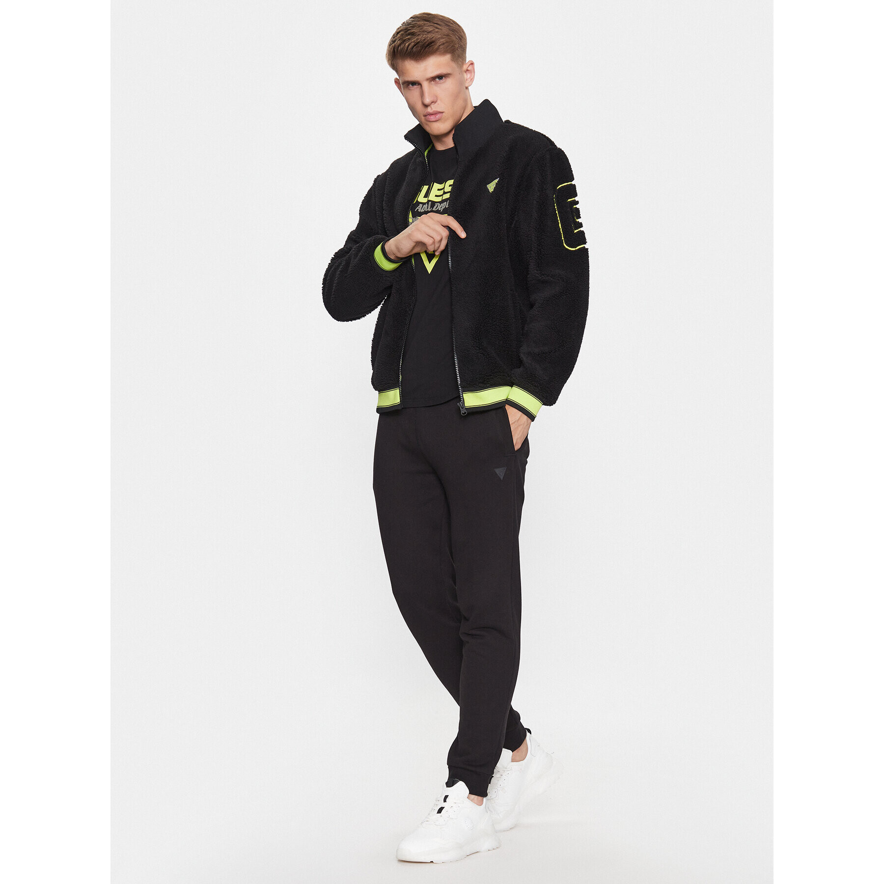 Guess Mikina Z3BL00 KBXF0 Čierna Regular Fit - Pepit.sk