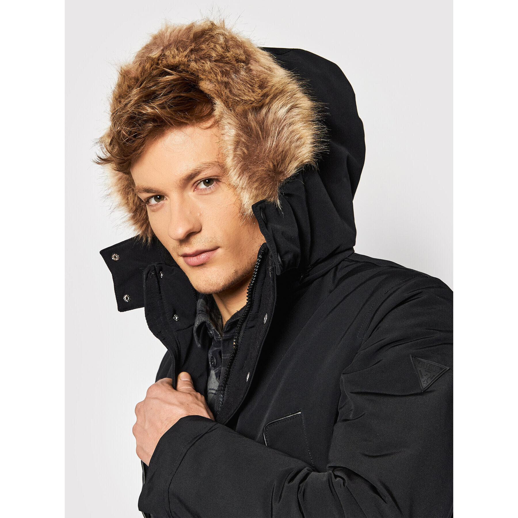 Guess Parka M1BL23 WE6Z2 Čierna Regular Fit - Pepit.sk