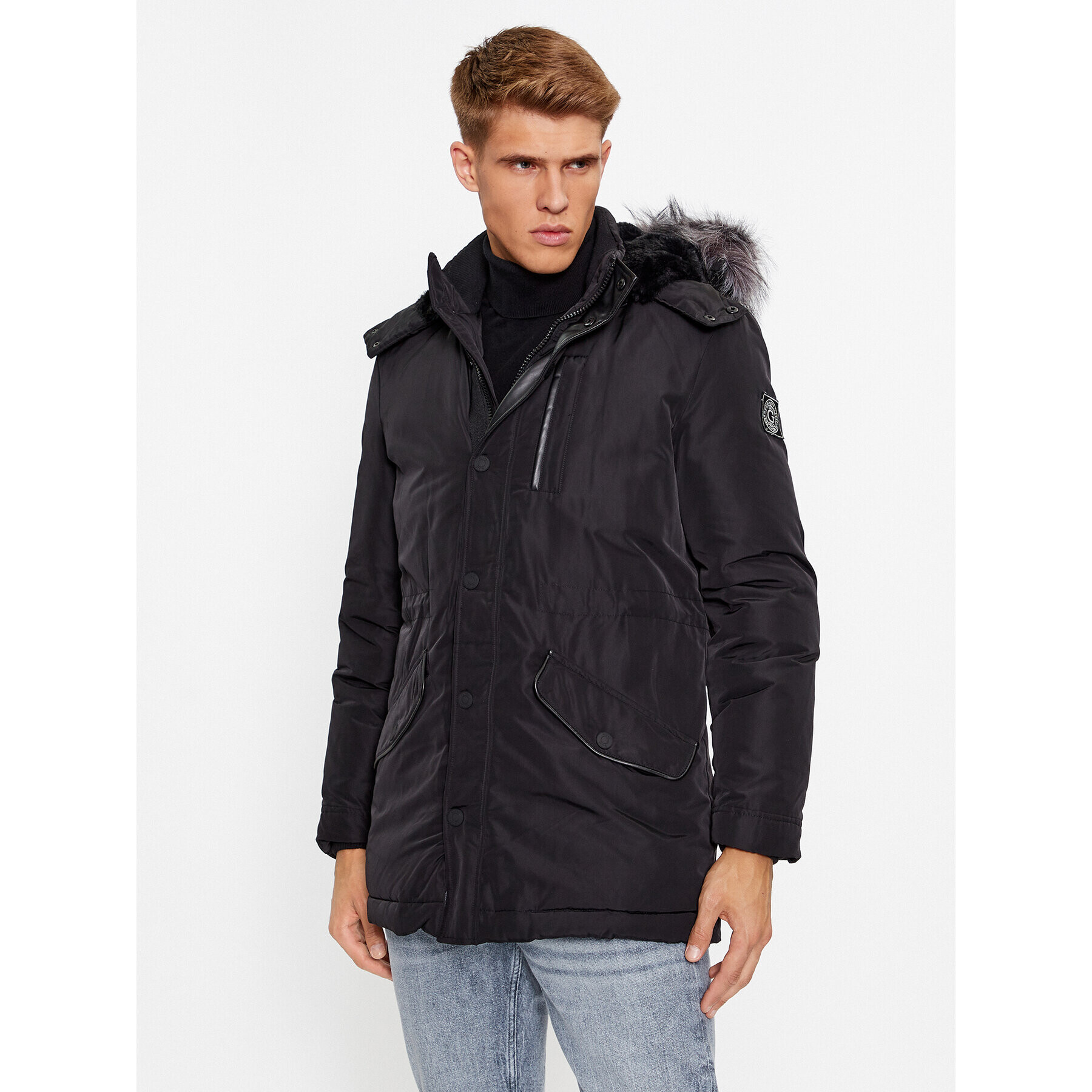 Guess Parka M3BL20 WFOW2 Čierna Regular Fit - Pepit.sk