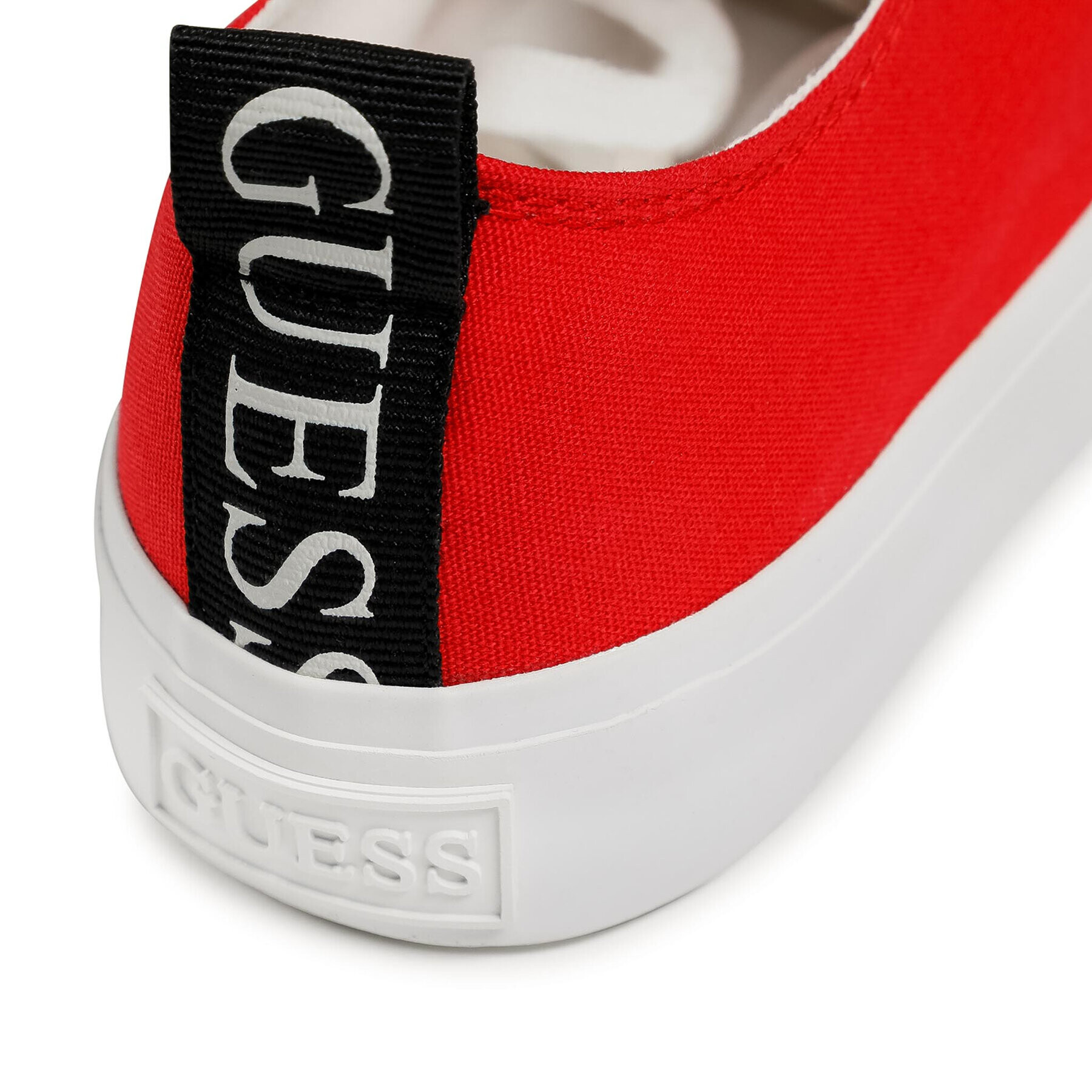 Guess Plátenky Ederla Low Cut FL5ERL FAB12 Červená - Pepit.sk