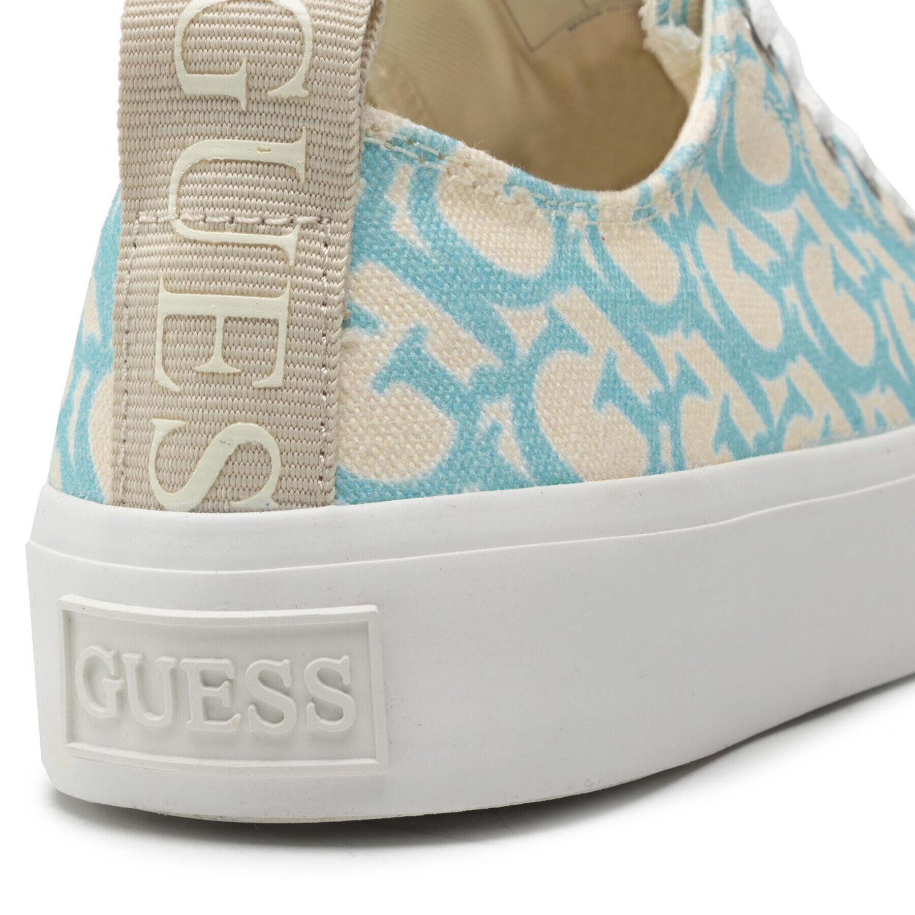 Guess Plátenky Ederla Low Cut FL5ERL FAL12 Modrá - Pepit.sk