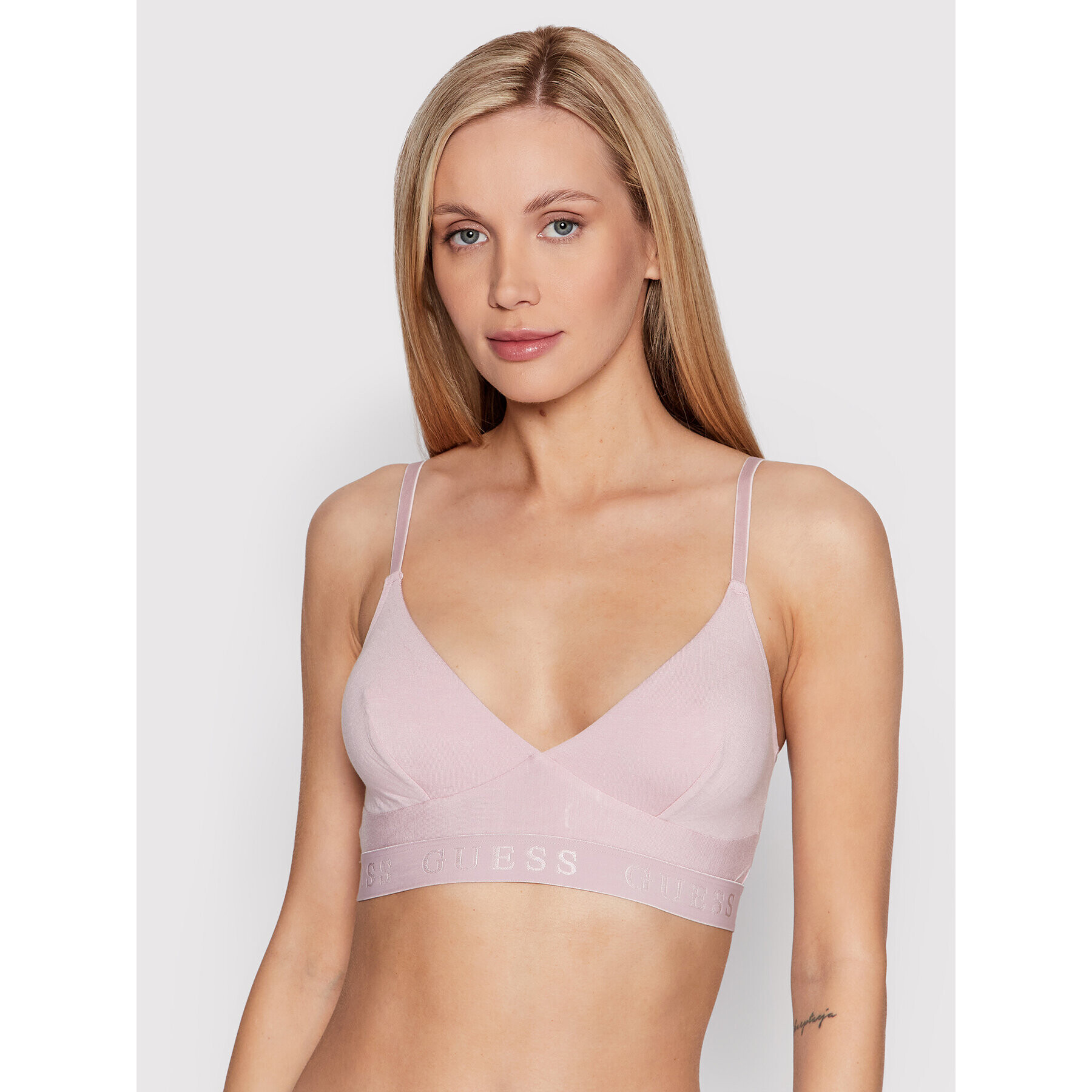 Guess Podprsenka Bralette April O1BC20 JR06U Ružová - Pepit.sk