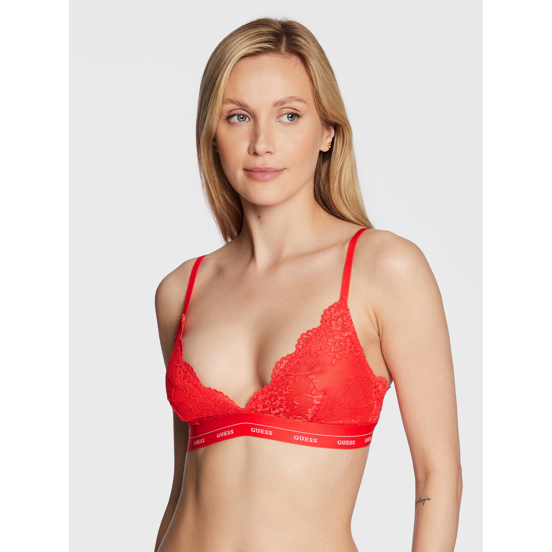 Guess Podprsenka Bralette Aria O0BC00 PZ01C Červená - Pepit.sk