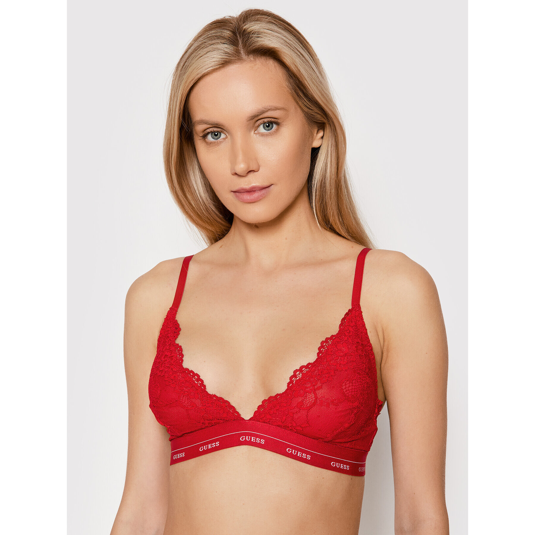 Guess Podprsenka Bralette Aria O0BC00 PZ01C Červená - Pepit.sk