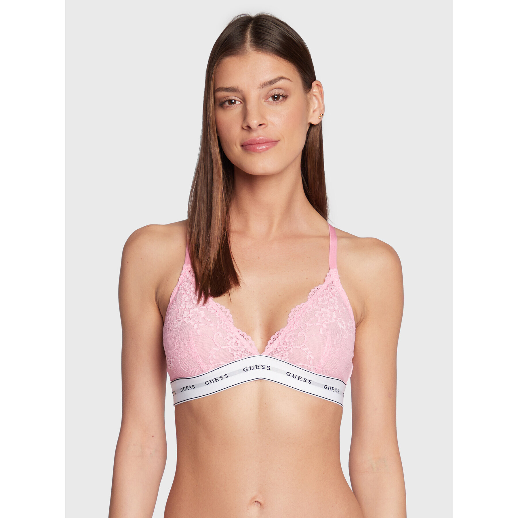 Guess Podprsenka Bralette Belle O97C02 KBBT0 Ružová - Pepit.sk