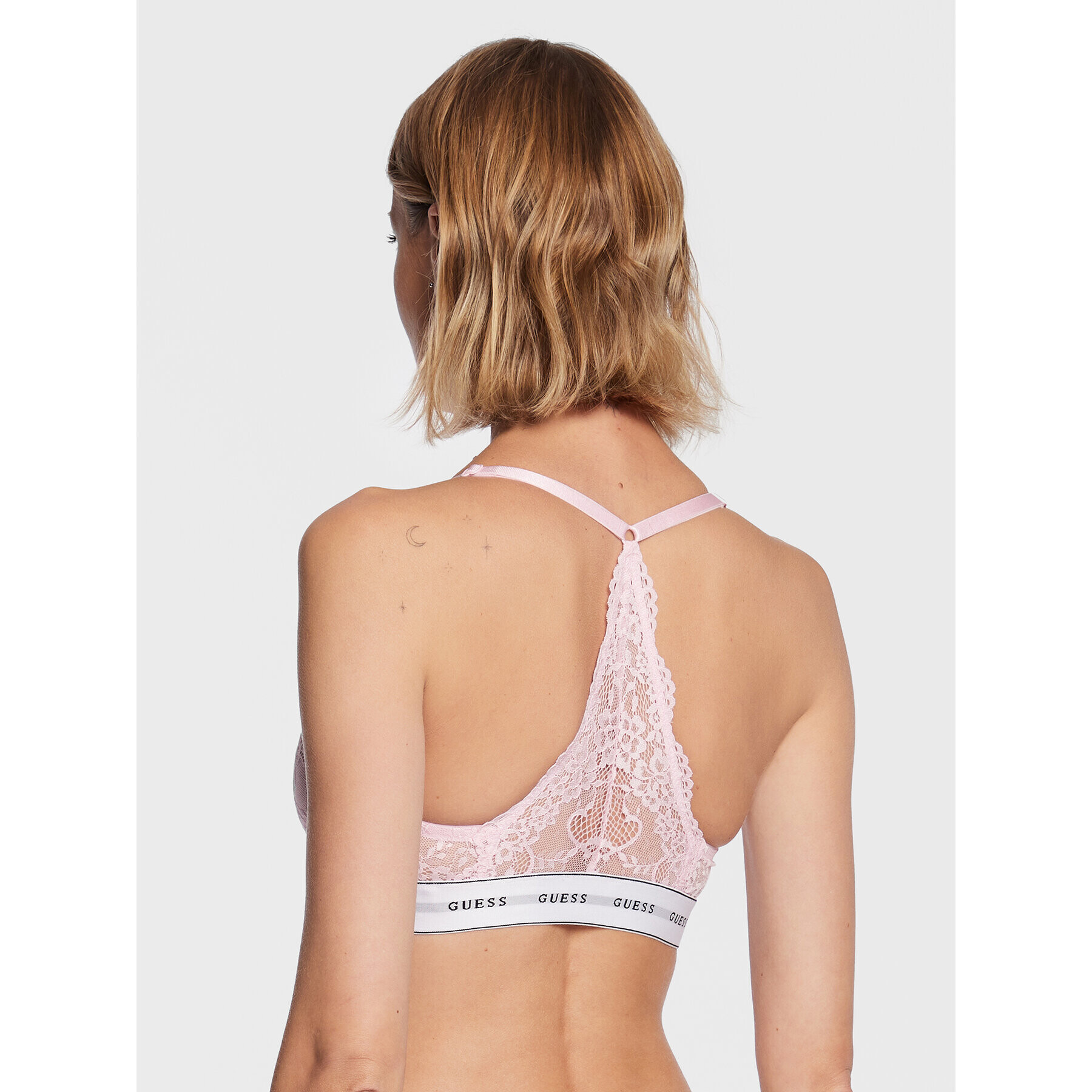 Guess Podprsenka Bralette Belle O97C02 KBBT0 Ružová - Pepit.sk