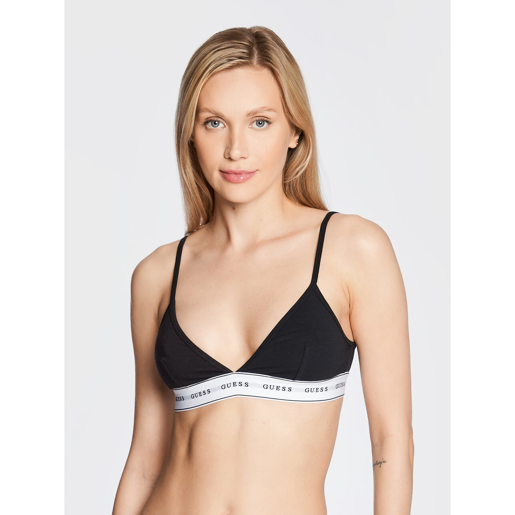 Guess Podprsenka Bralette Carrie O2BC02 KBBU1 Čierna - Pepit.sk