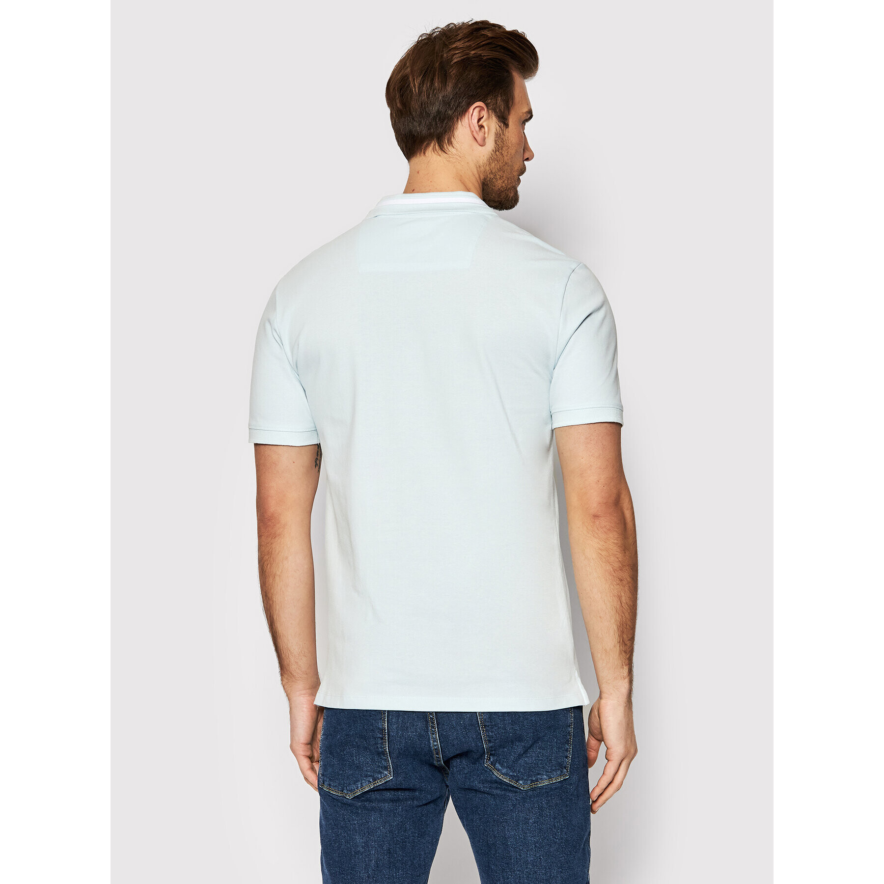 Guess Polokošeľa Lyle M2RP60 K7O61 Modrá Slim Fit - Pepit.sk