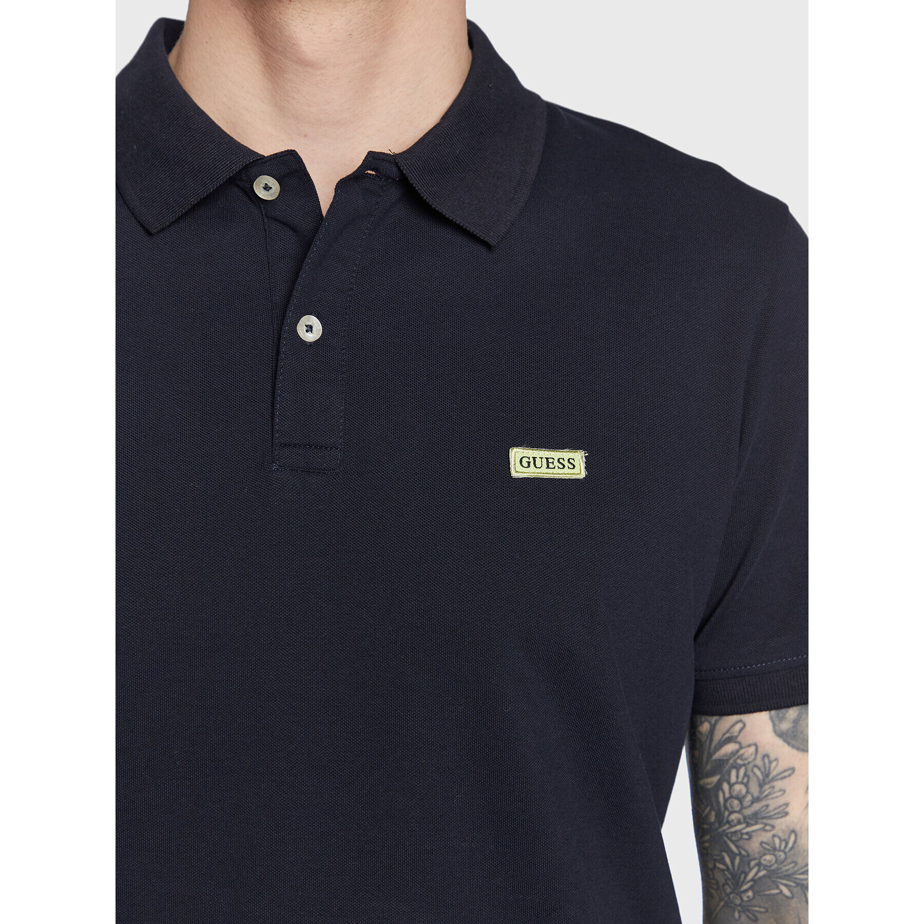 Guess Polokošeľa Lyle M3GP60 K7O64 Tmavomodrá Slim Fit - Pepit.sk