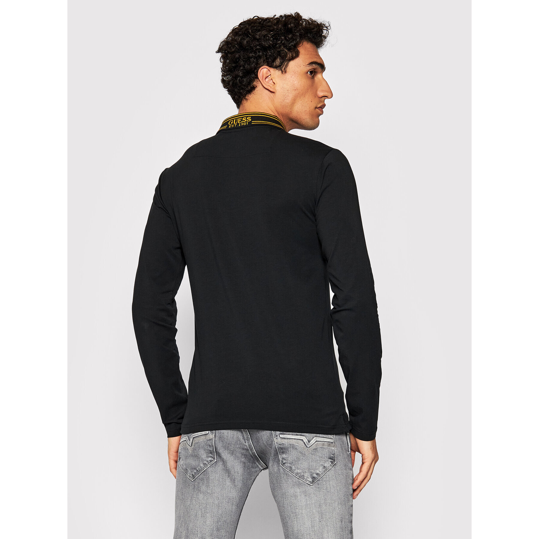 Guess Polokošeľa M1BP36 J1311 Čierna Extra Slim Fit - Pepit.sk