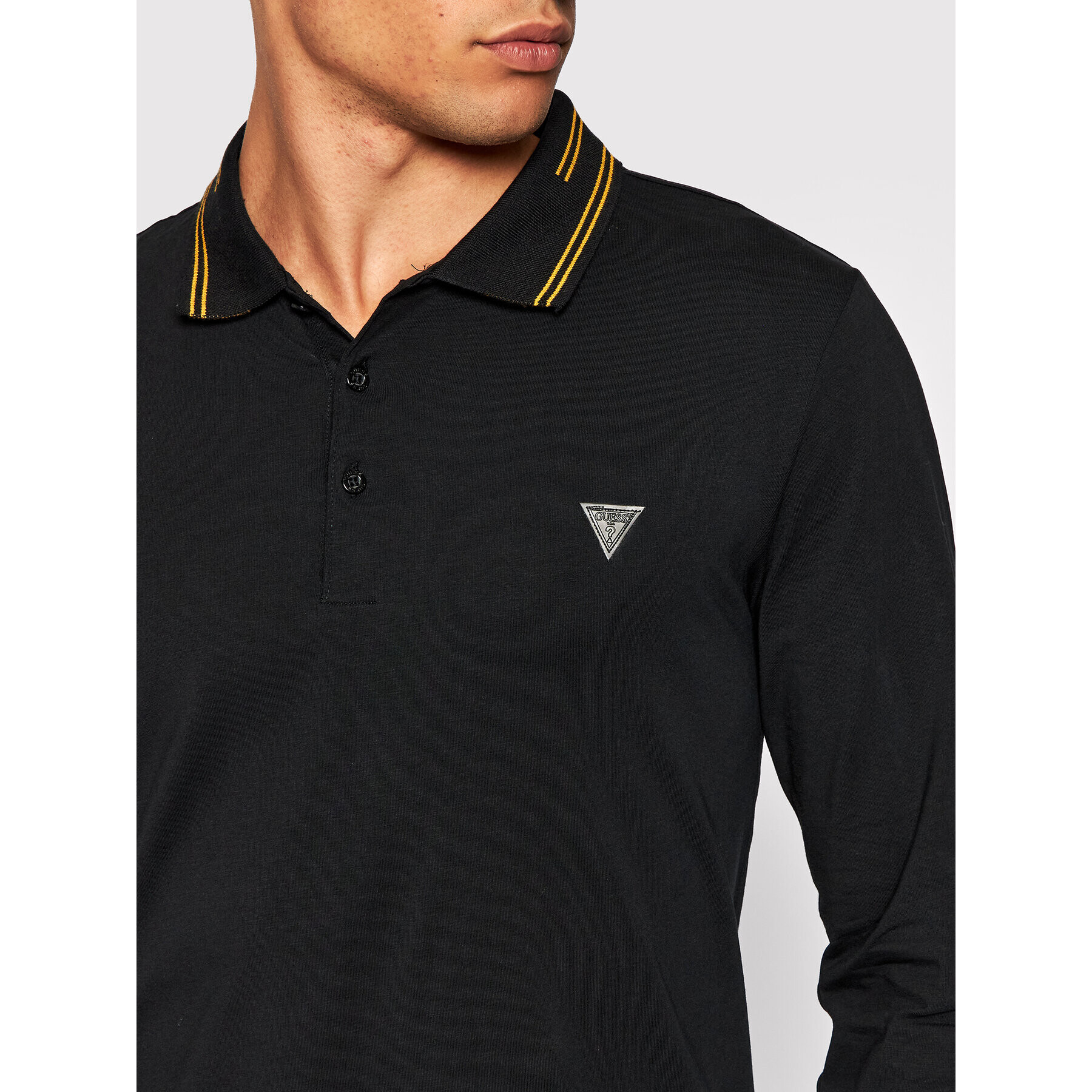 Guess Polokošeľa M1BP36 J1311 Čierna Extra Slim Fit - Pepit.sk