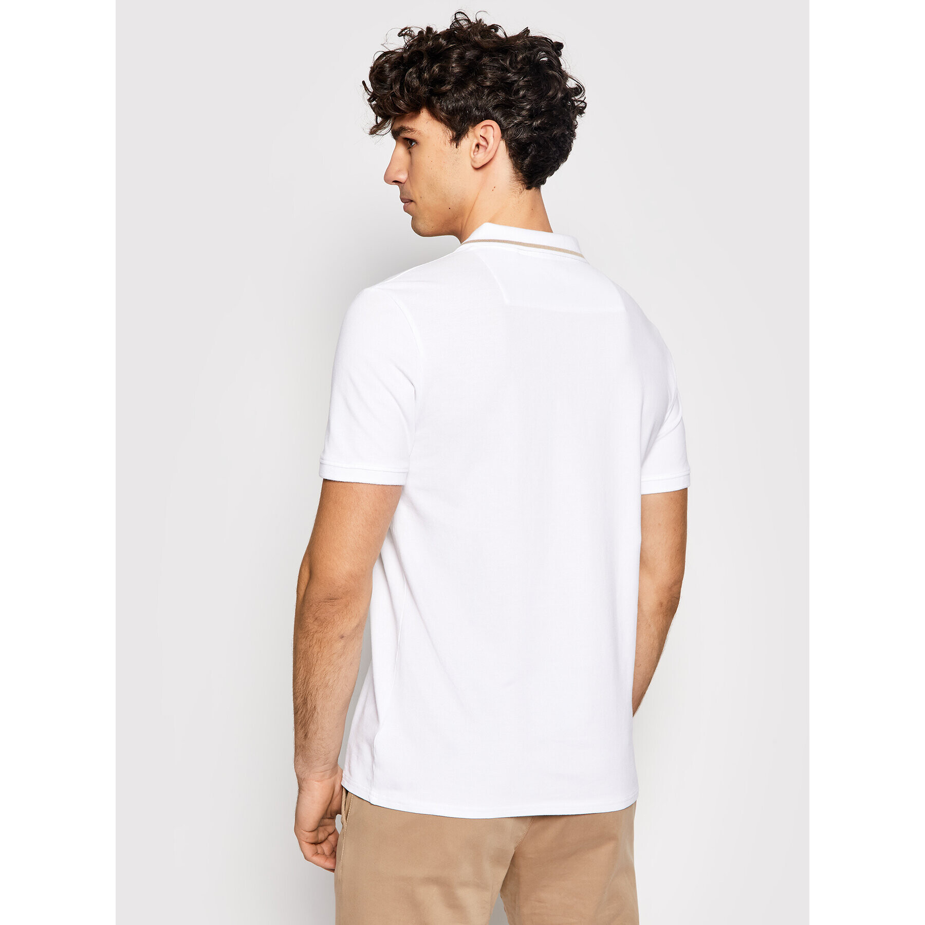 Guess Polokošeľa M1GP54 K9WF1 Biela Slim Fit - Pepit.sk