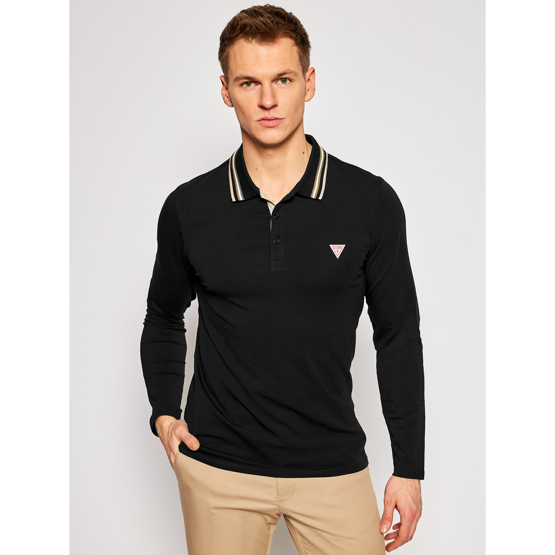 Guess Polokošeľa M1RP36 J1311 Čierna Extra Slim Fit - Pepit.sk