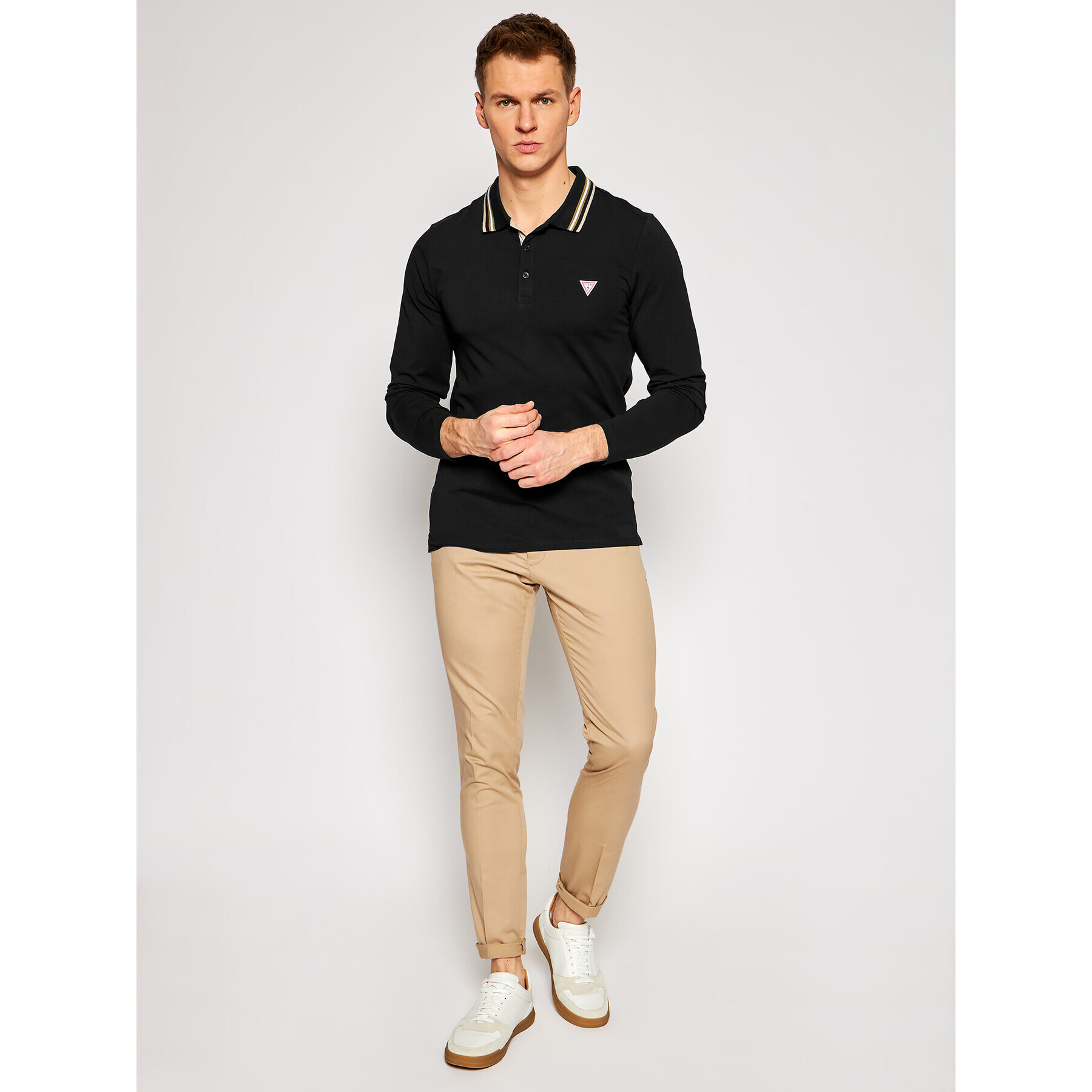 Guess Polokošeľa M1RP36 J1311 Čierna Extra Slim Fit - Pepit.sk