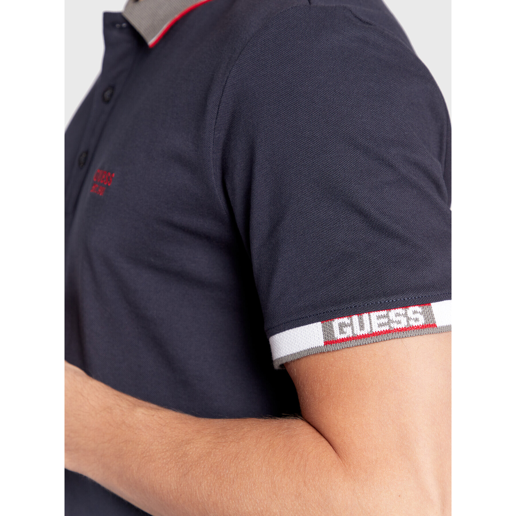 Guess Polokošeľa M2BP55 K9WF4 Tmavomodrá Regular Fit - Pepit.sk