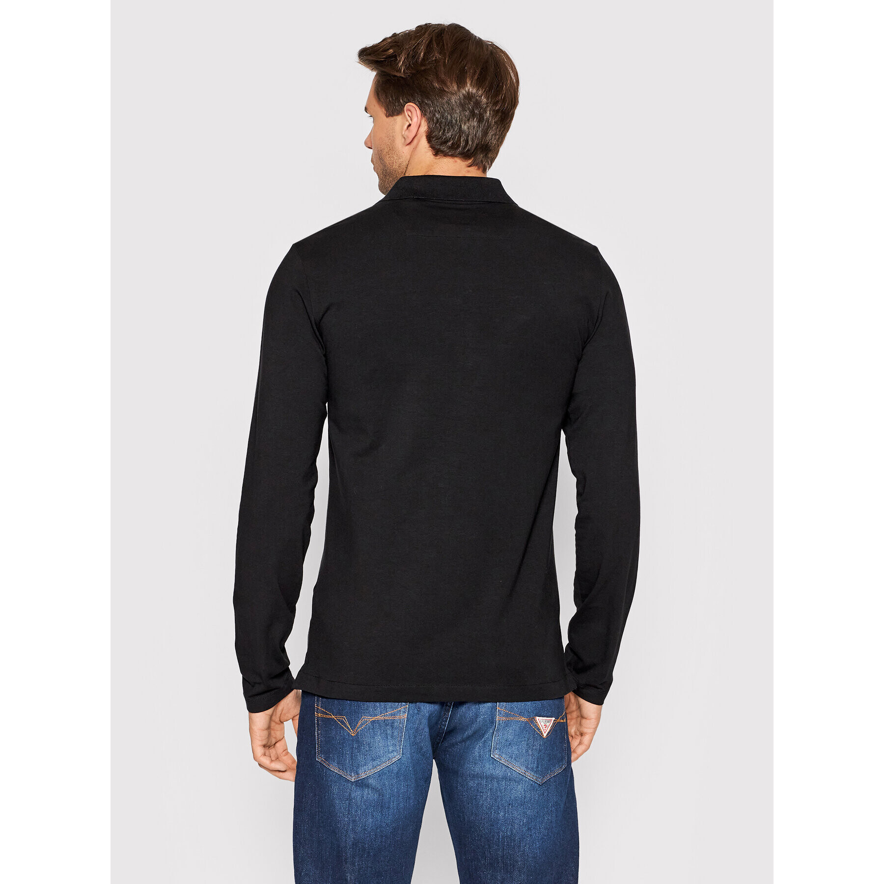 Guess Polokošeľa M2YP36 J1311 Čierna Extra Slim Fit - Pepit.sk