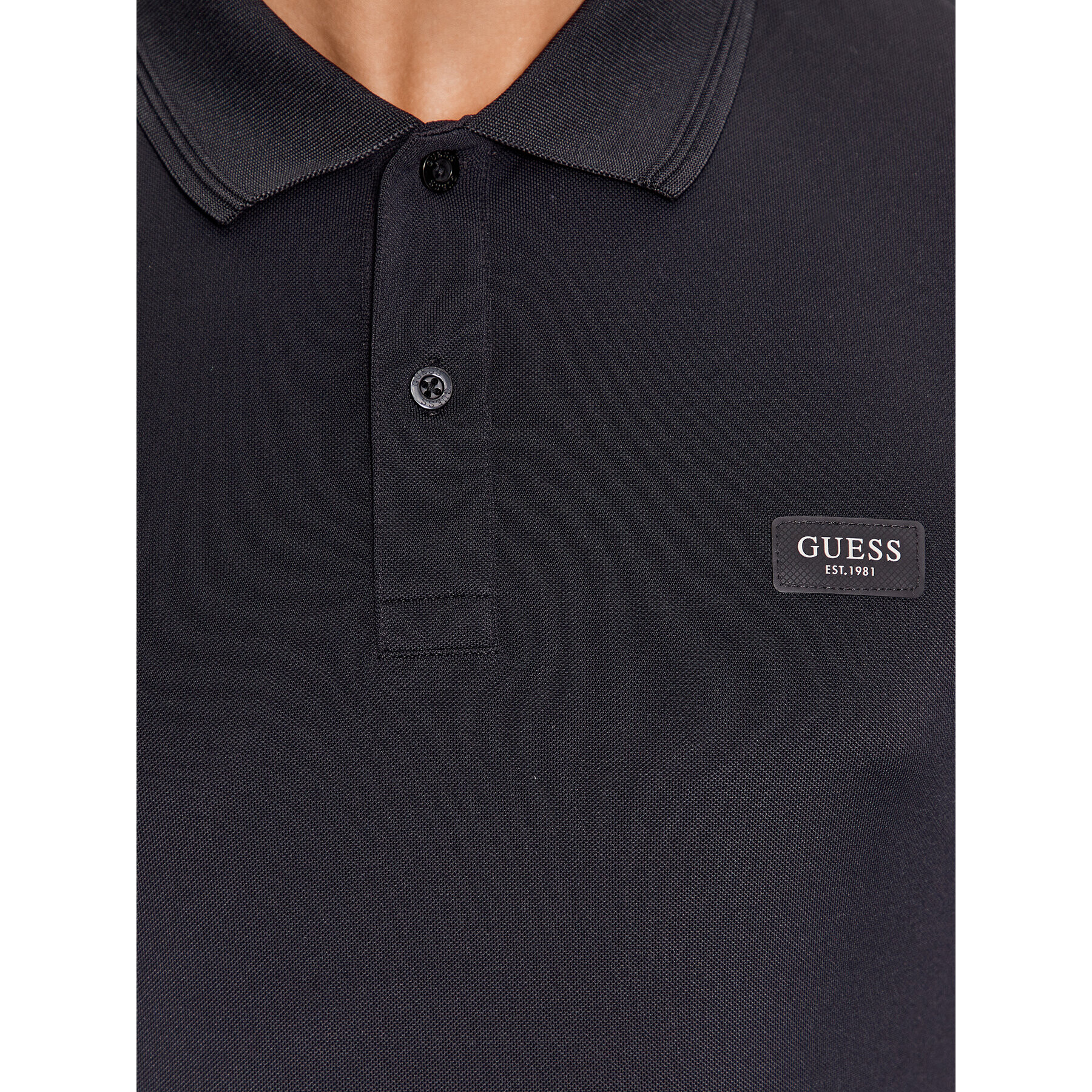 Guess Polokošeľa M3YP13 KBS60 Čierna Slim Fit - Pepit.sk