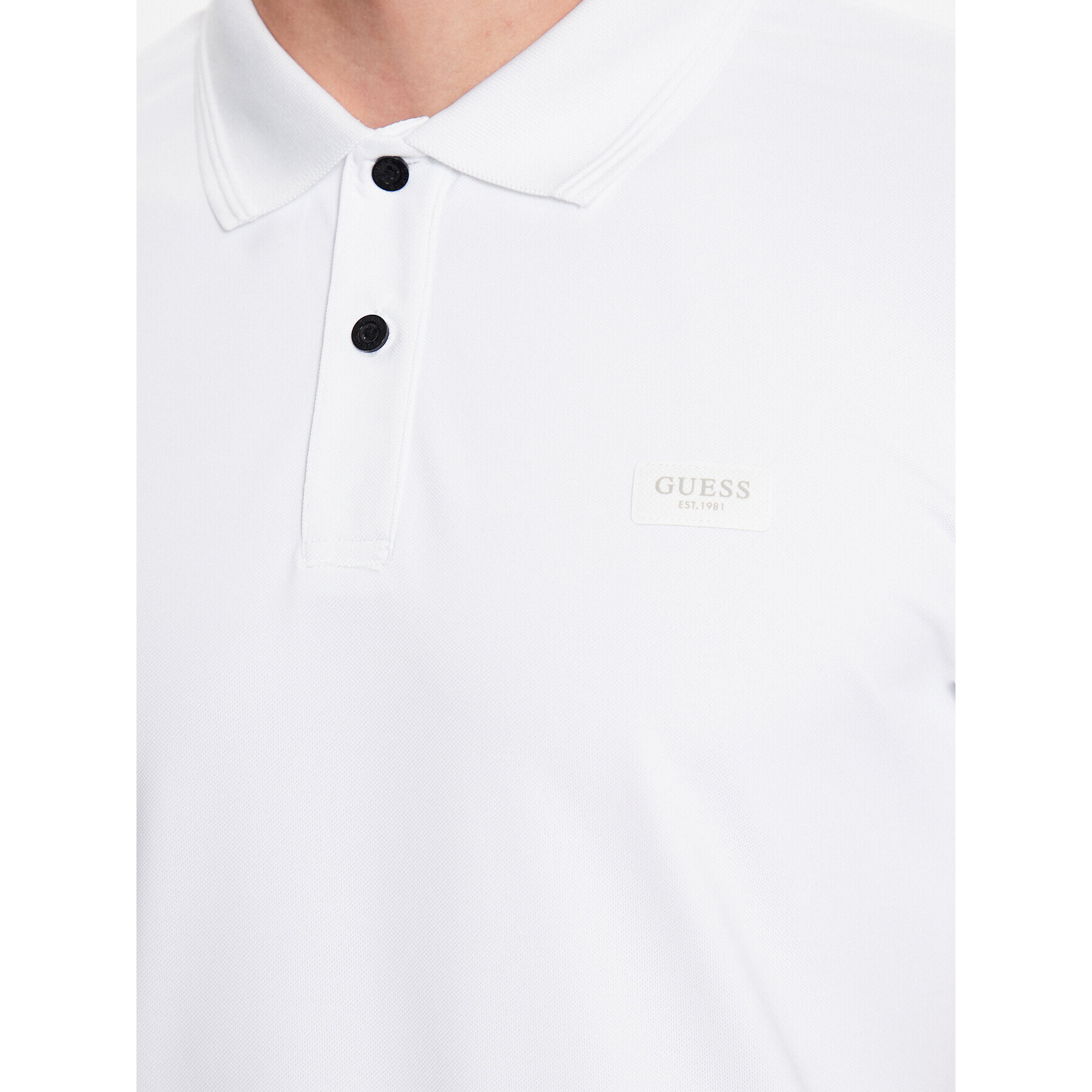 Guess Polokošeľa M3YP35 KBS60 Biela Slim Fit - Pepit.sk