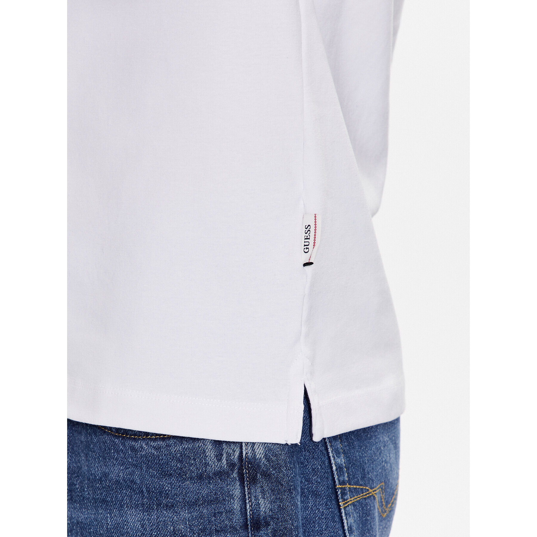 Guess Polokošeľa Oliver M3GP66 KBL51 Biela Slim Fit - Pepit.sk