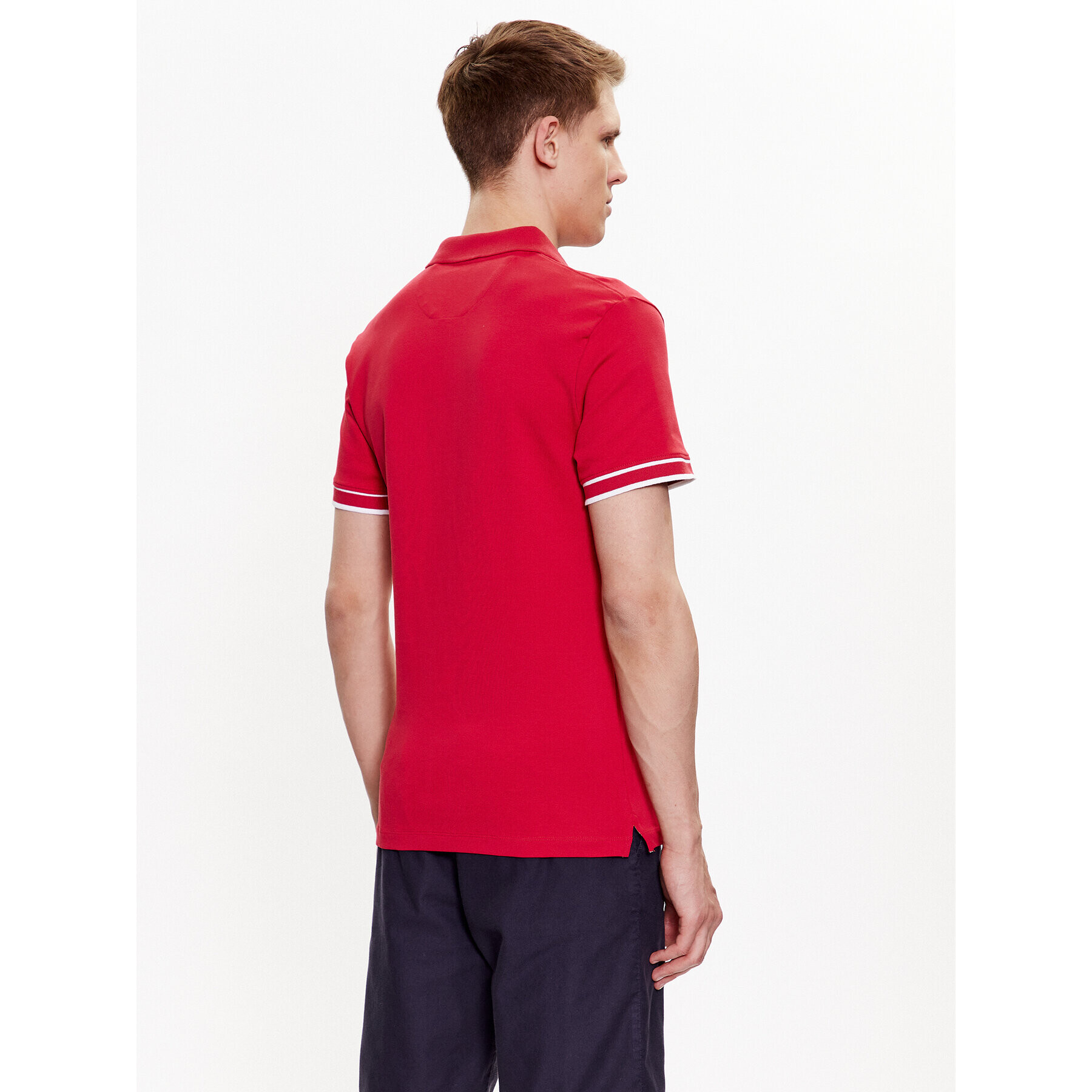 Guess Polokošeľa Oliver M3GP66 KBL51 Bordová Slim Fit - Pepit.sk