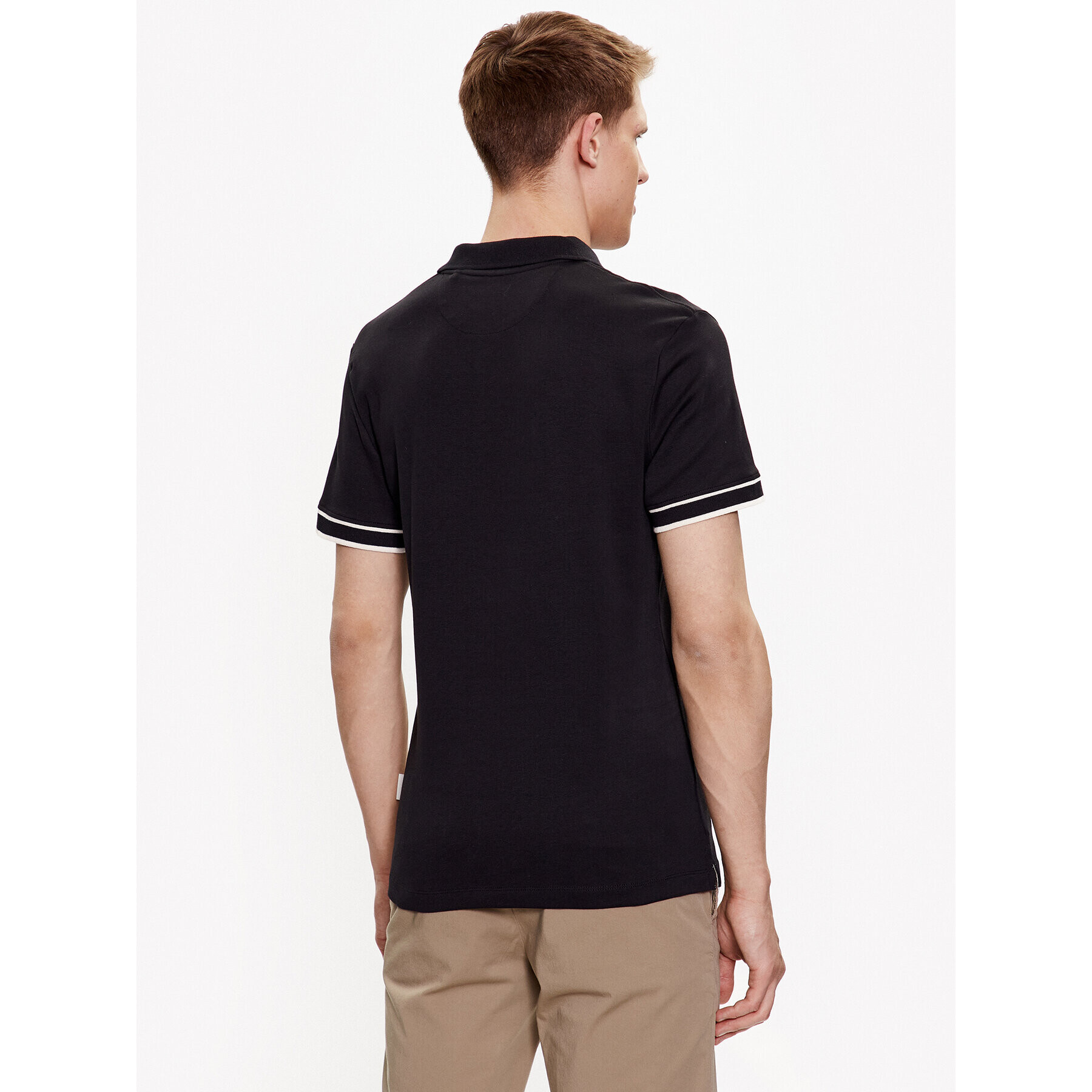 Guess Polokošeľa Oliver M3GP66 KBL51 Čierna Slim Fit - Pepit.sk