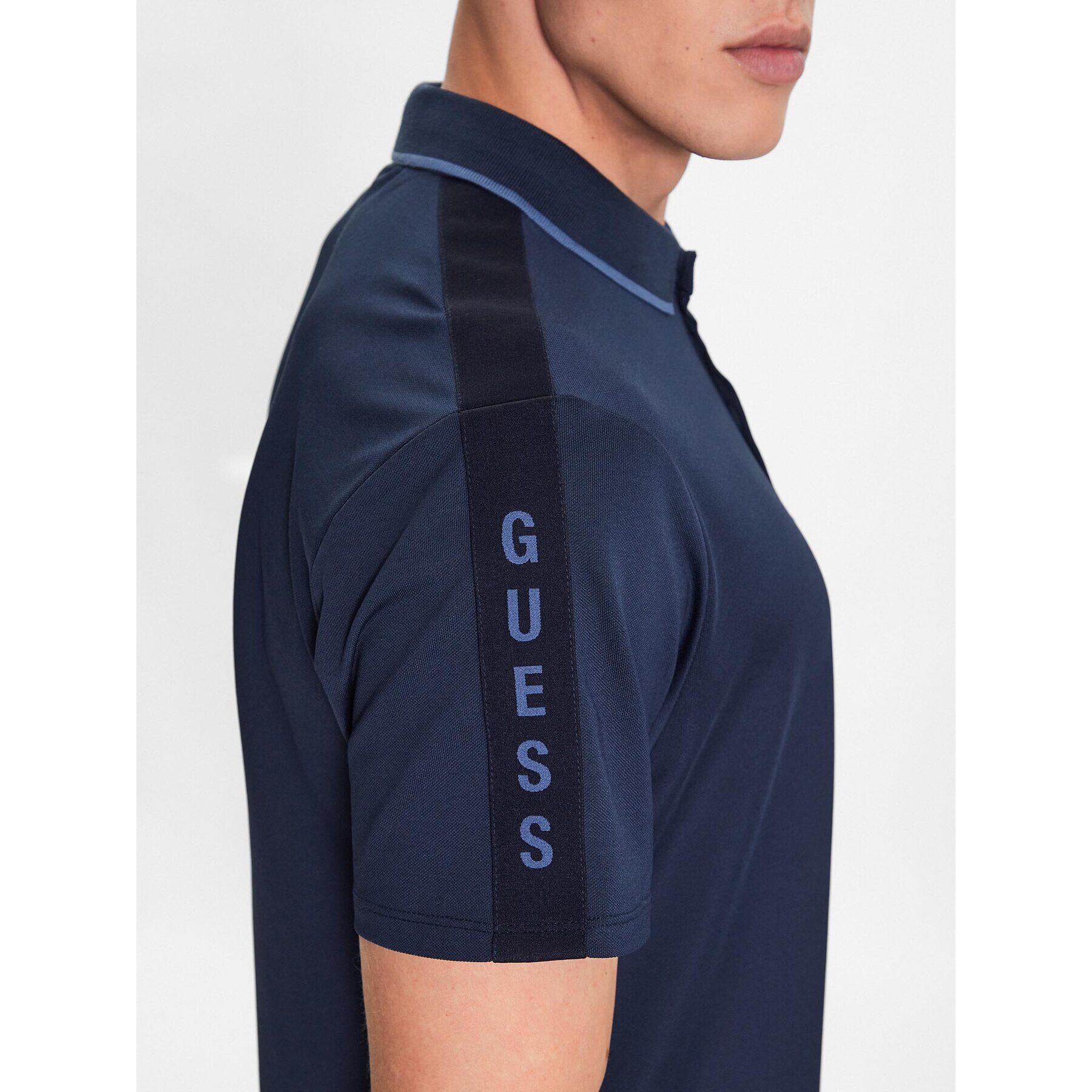 Guess Polokošeľa Paul M2YP25 KARS0 Tmavomodrá Regular Fit - Pepit.sk