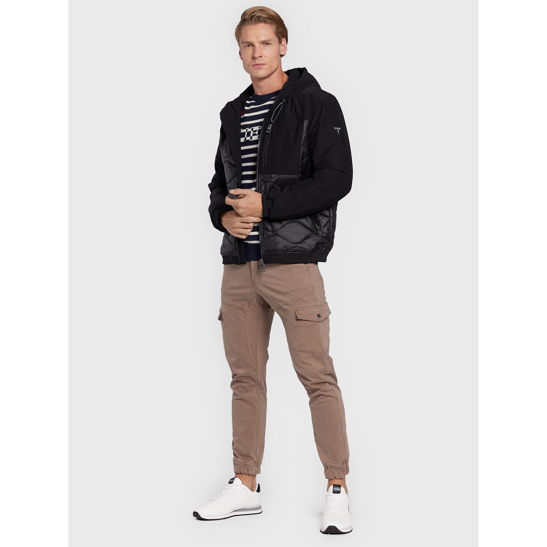 Guess Prechodná bunda M2BL26 WEZ70 Čierna Regular Fit - Pepit.sk