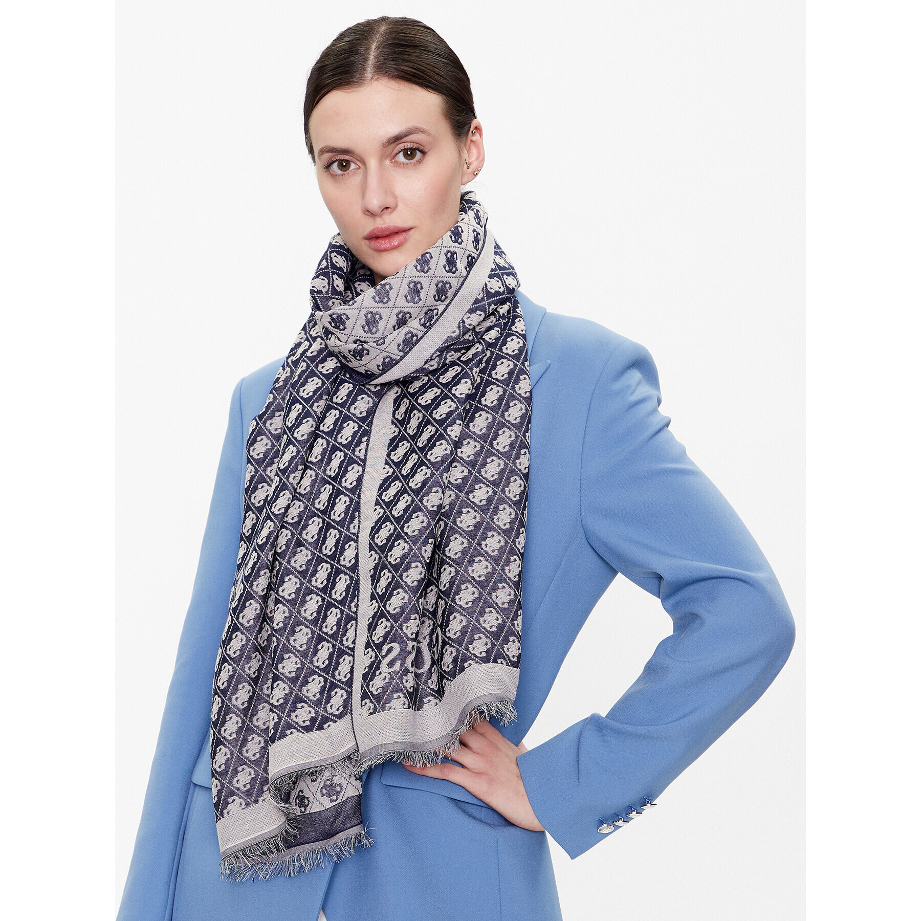 Guess Šál Katey Scarves AW9231 POL03 Tmavomodrá - Pepit.sk