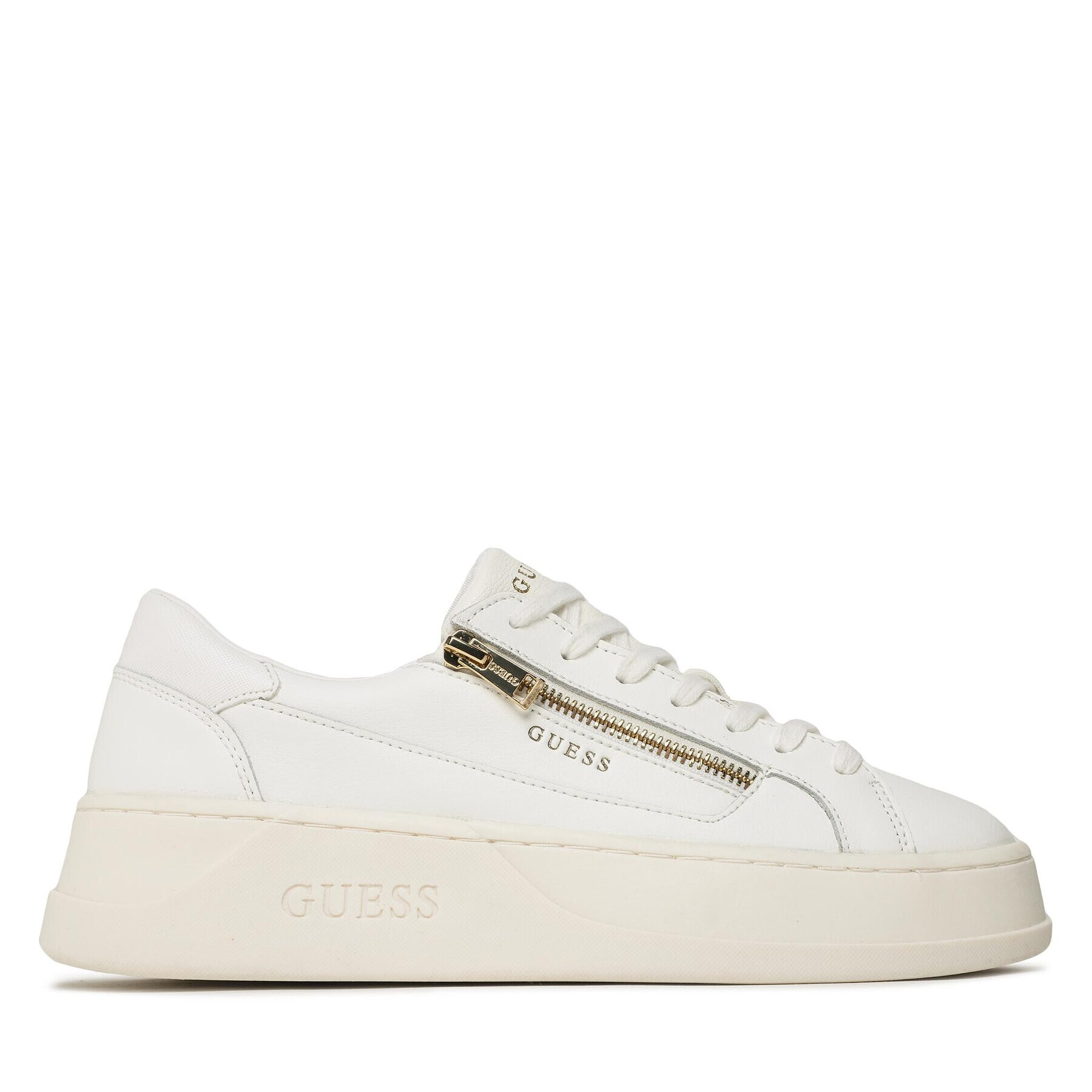 Guess Sneakersy Avellino Zip FM7CAZ LEA12 Biela - Pepit.sk