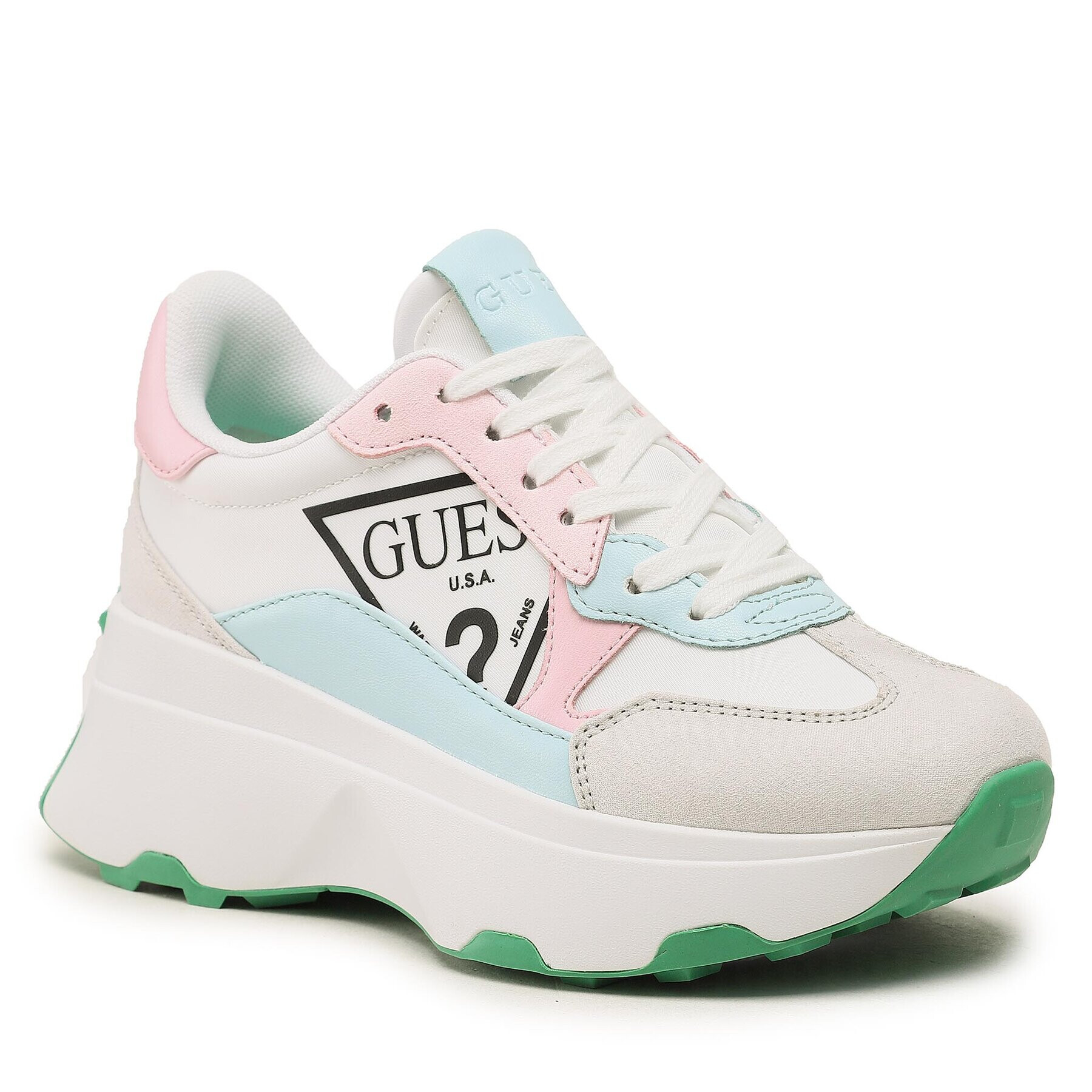 Guess Sneakersy Caleb4 FL7C4B FAB12 Biela - Pepit.sk