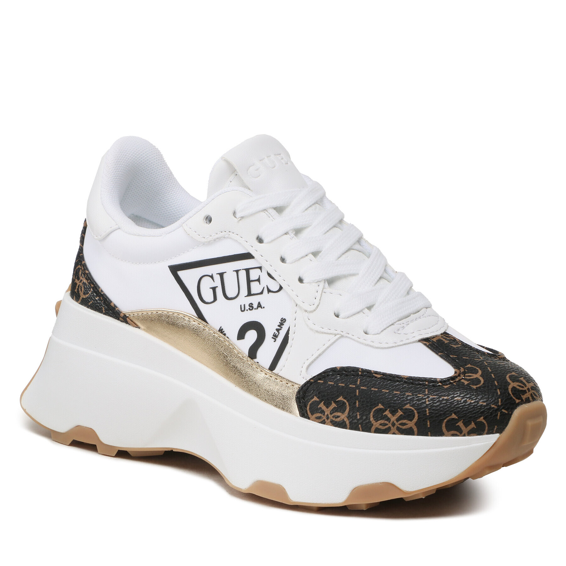 Guess Sneakersy Calebb5 FL7C5B FAL12 Biela - Pepit.sk