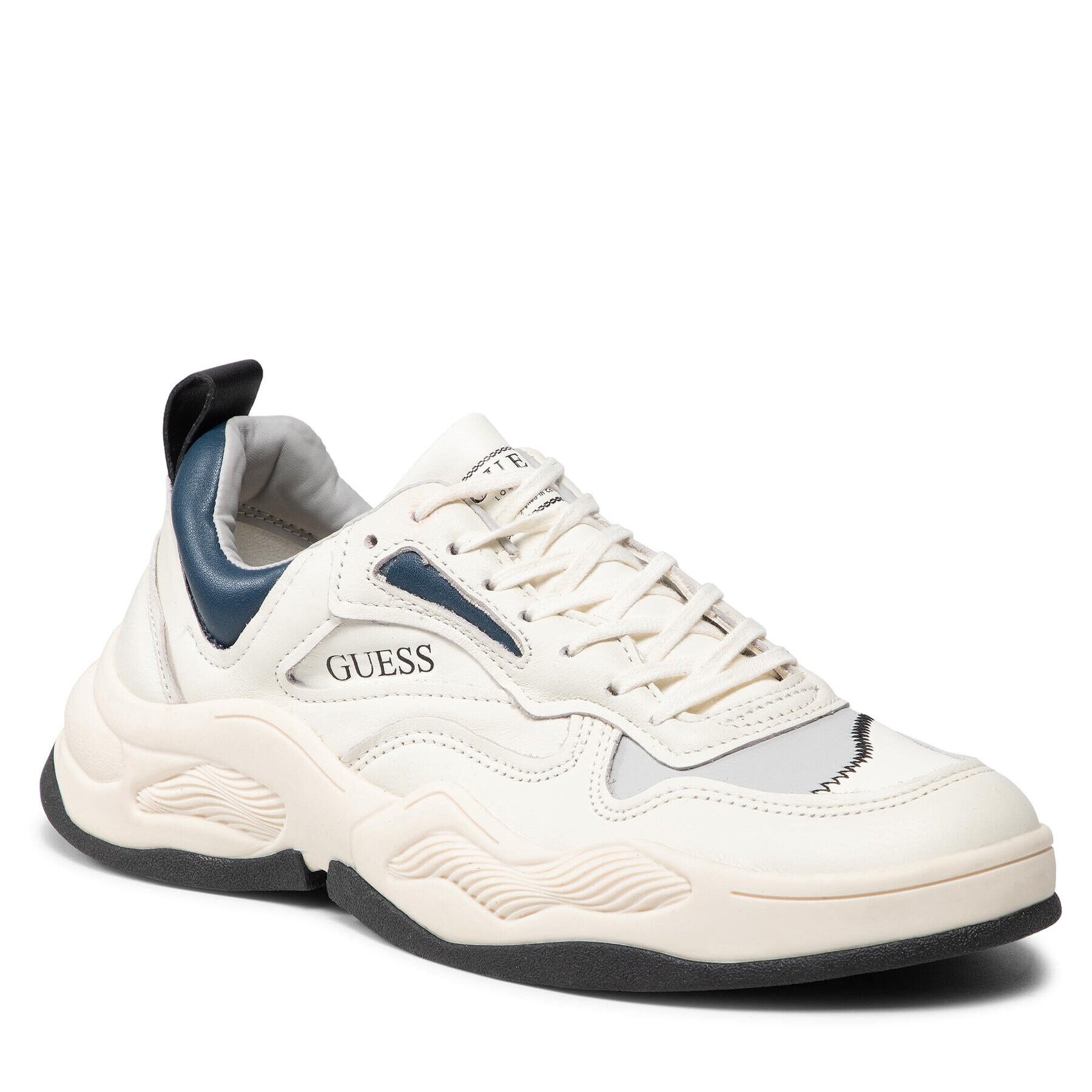 Guess Sneakersy FMBAS8 LEA12 Biela - Pepit.sk