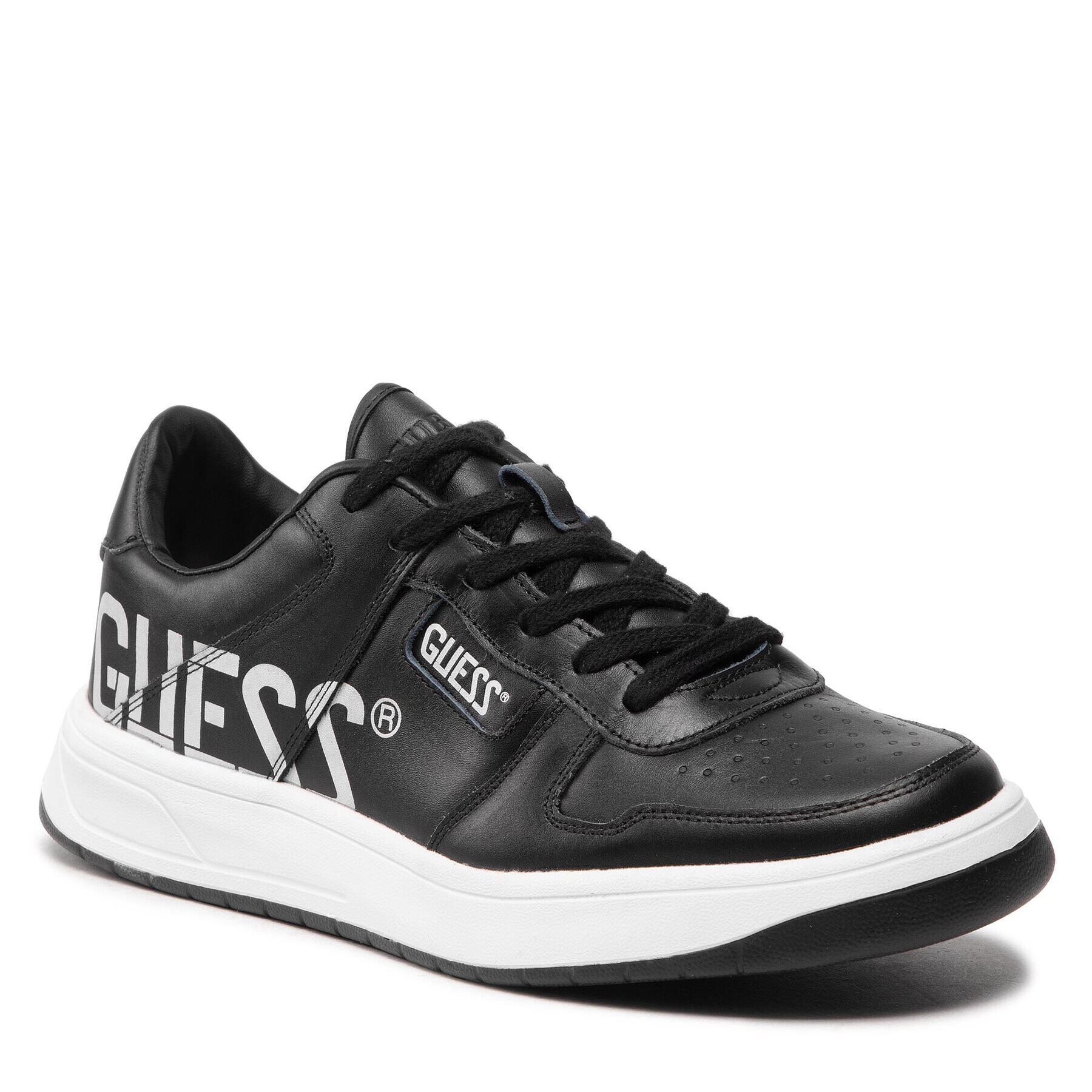 Guess Sneakersy Ponte FM7PON LEA12 Čierna - Pepit.sk