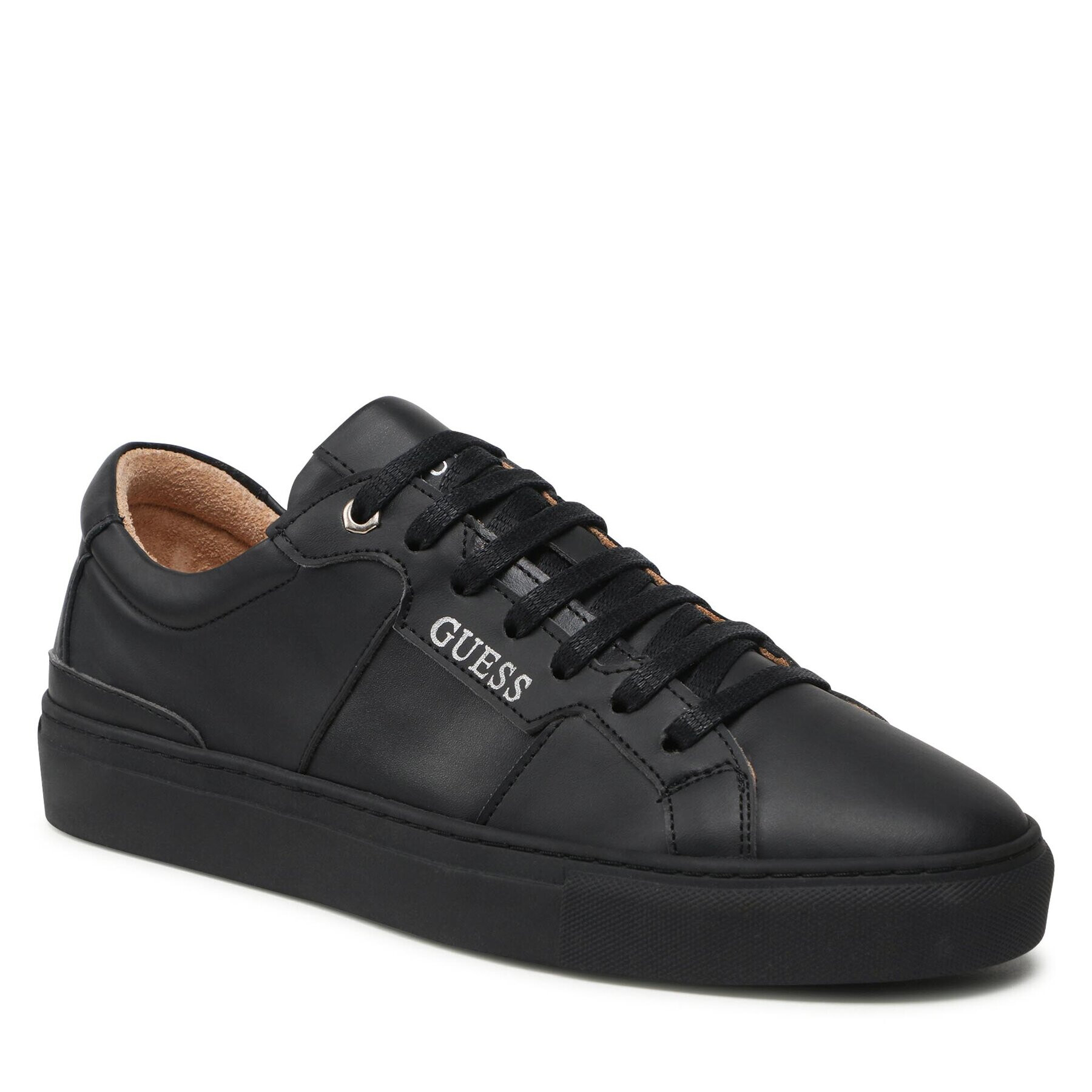 Guess Sneakersy Ravenna Low FM8RAL LEA12 Čierna - Pepit.sk