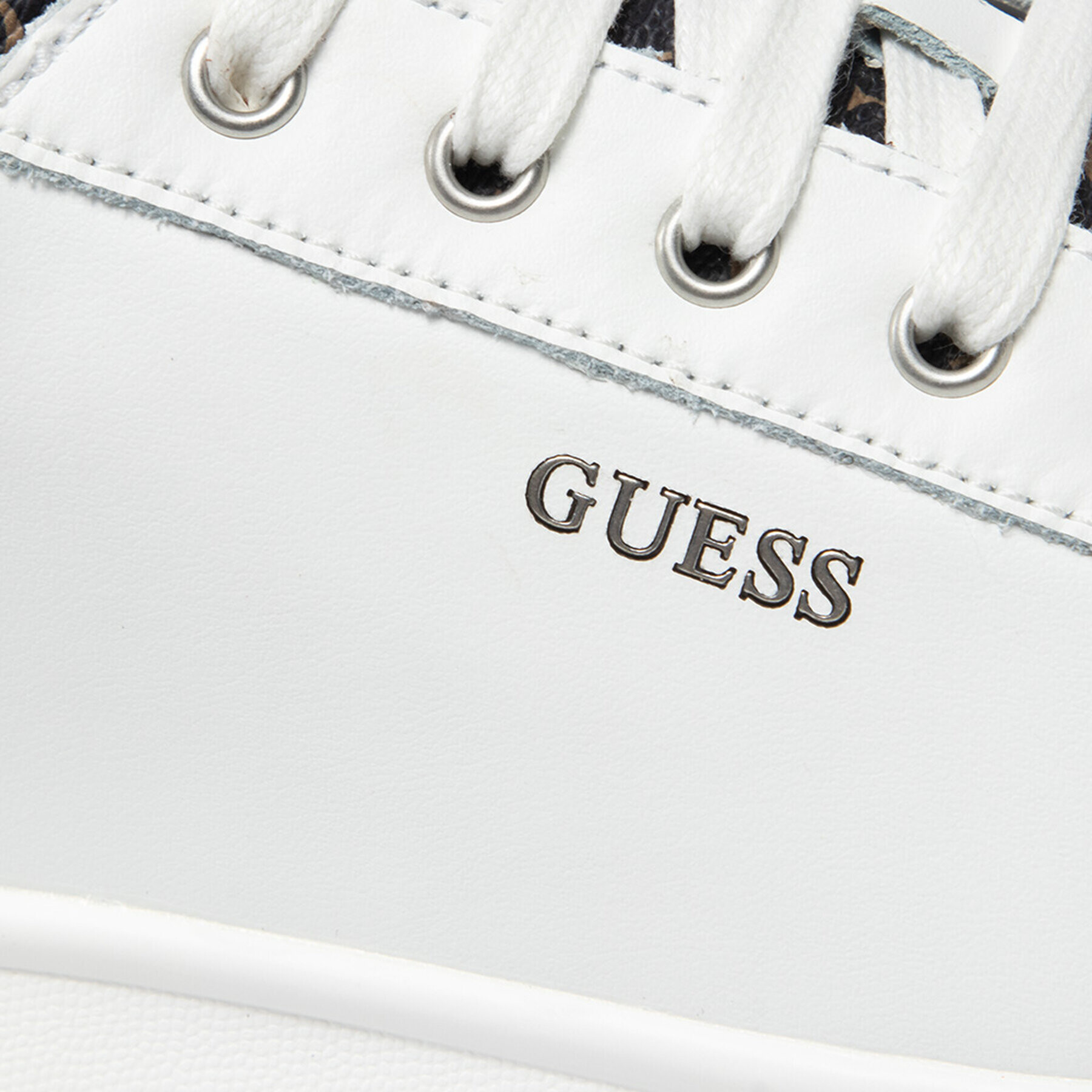 Guess Sneakersy Salerno FM7SLR LEA12 Biela - Pepit.sk