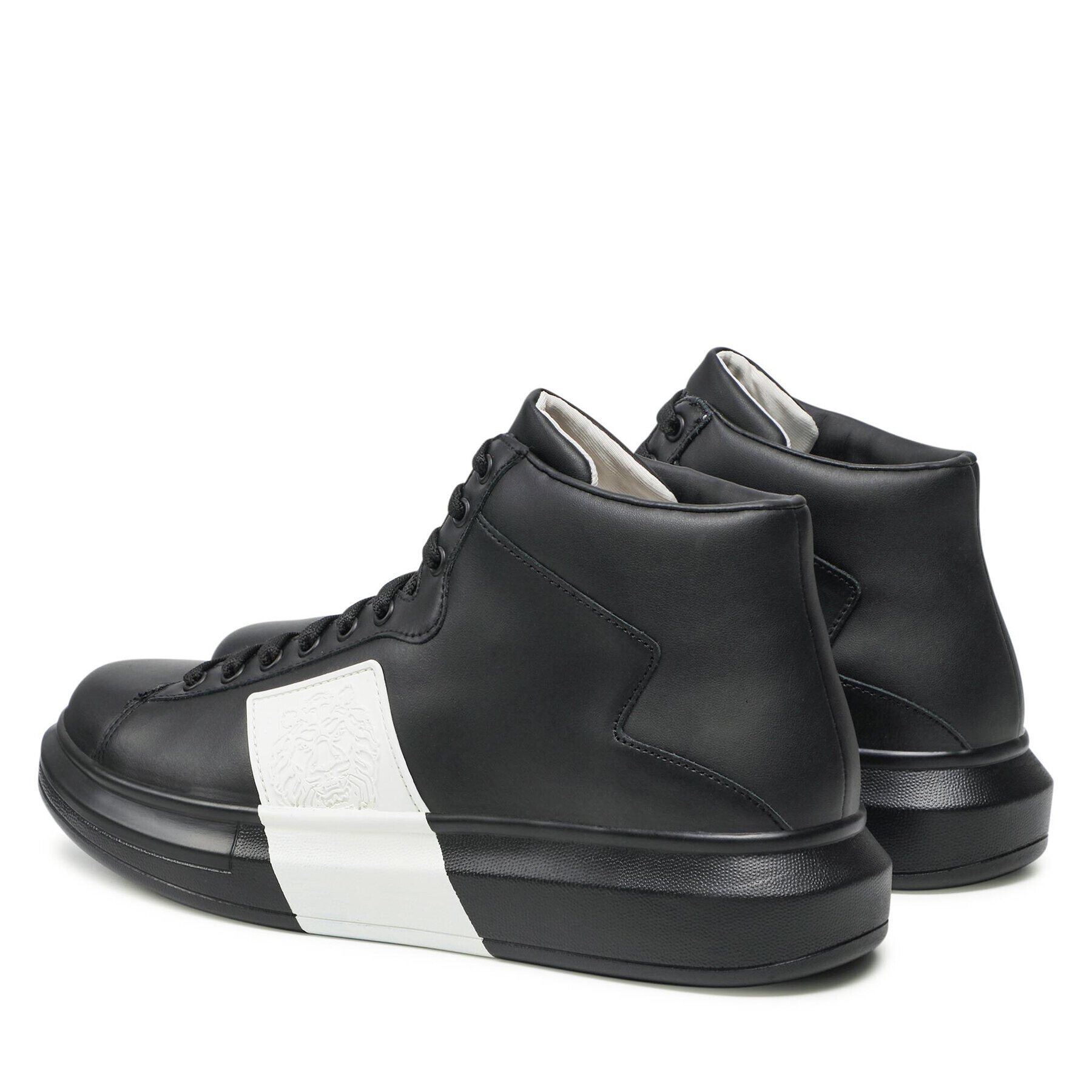 Guess Sneakersy Salerno Mid FM5SAM LEA12 Čierna - Pepit.sk