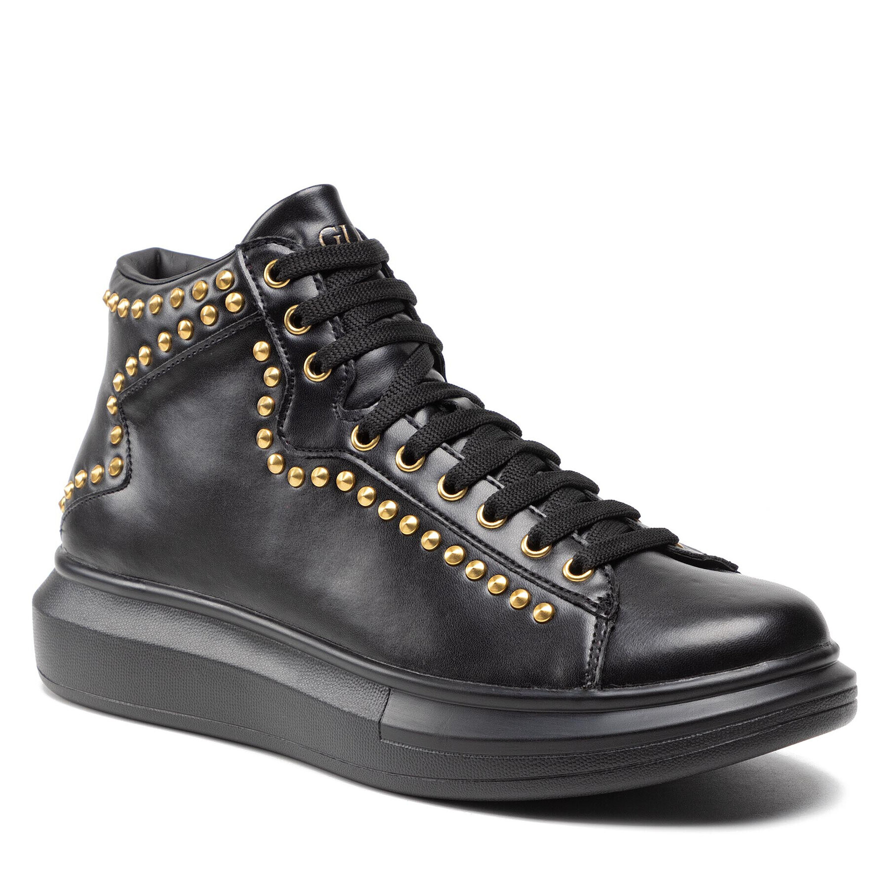 Guess Sneakersy Salerno Mid Studs FM5SIS ELE12 Čierna - Pepit.sk