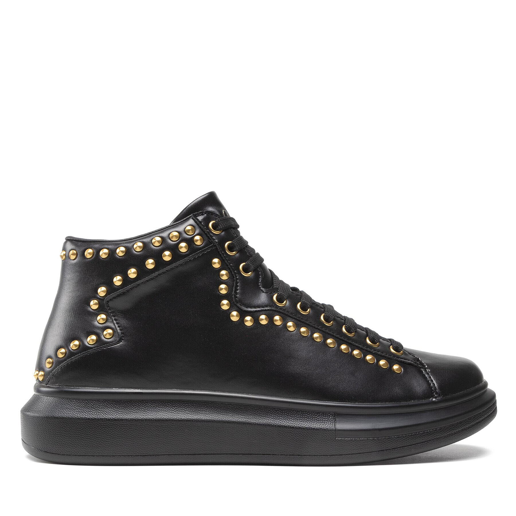 Guess Sneakersy Salerno Mid Studs FM5SIS ELE12 Čierna - Pepit.sk