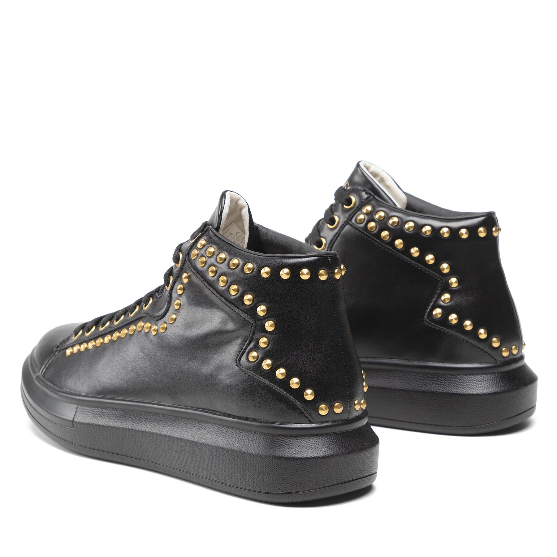 Guess Sneakersy Salerno Mid Studs FM5SIS ELE12 Čierna - Pepit.sk