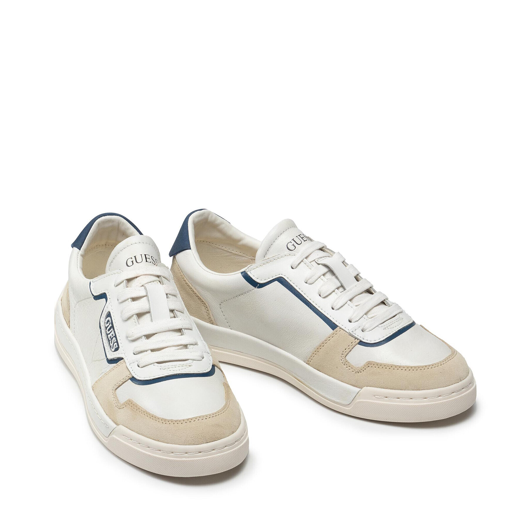 Guess Sneakersy Strave Vintage FM7STV LEA12 Biela - Pepit.sk