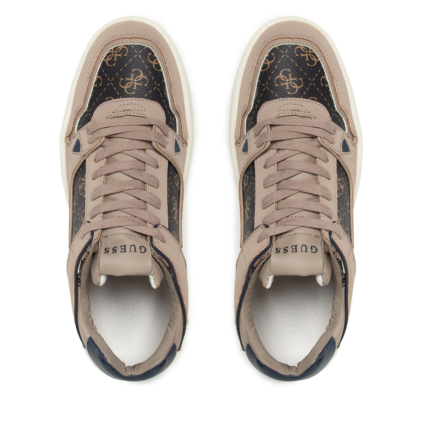 Guess Sneakersy Verona Basket Low FM7VBL FAB12 Hnedá - Pepit.sk