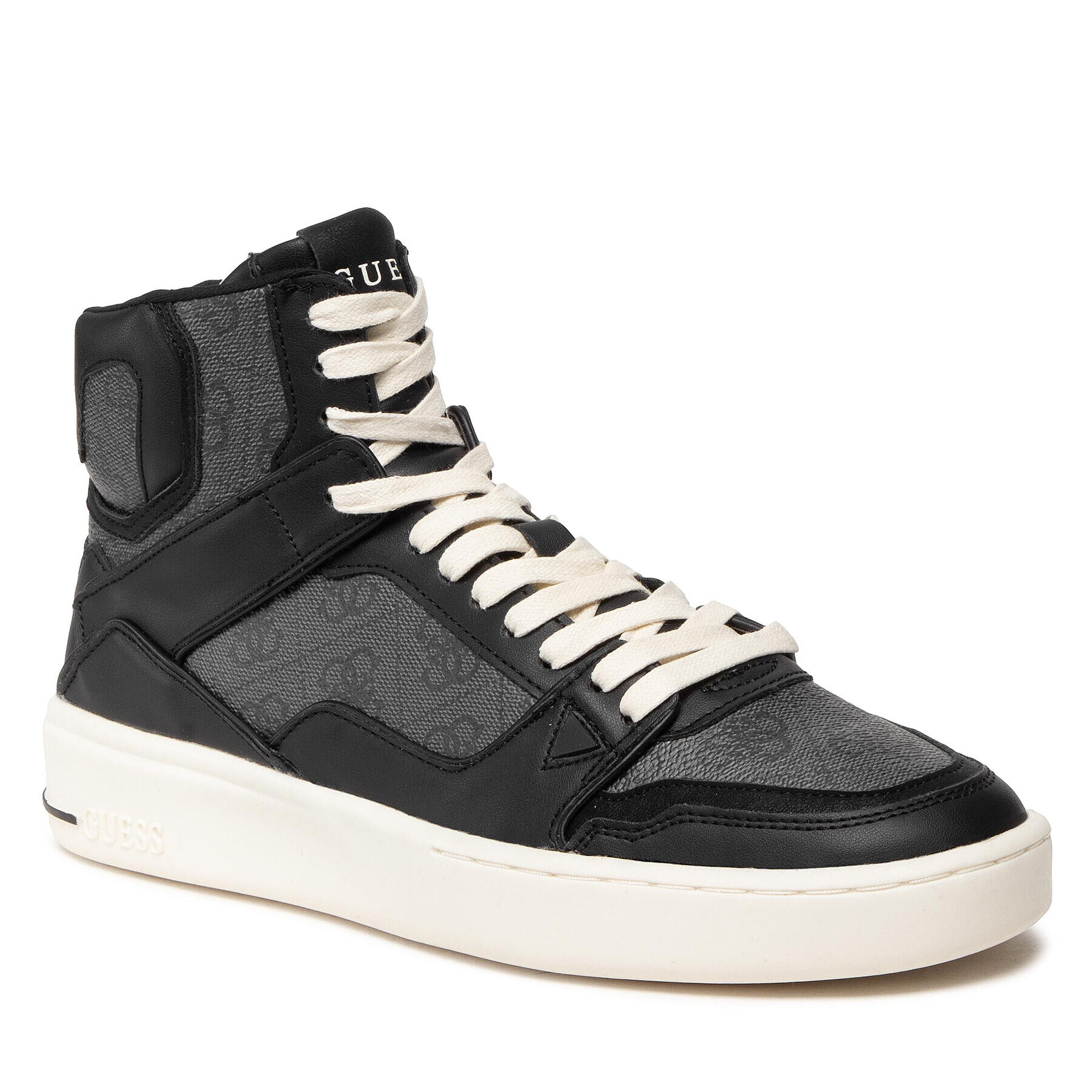 Guess Sneakersy Verona Basket Mid FM7VBM ELL12 Čierna - Pepit.sk