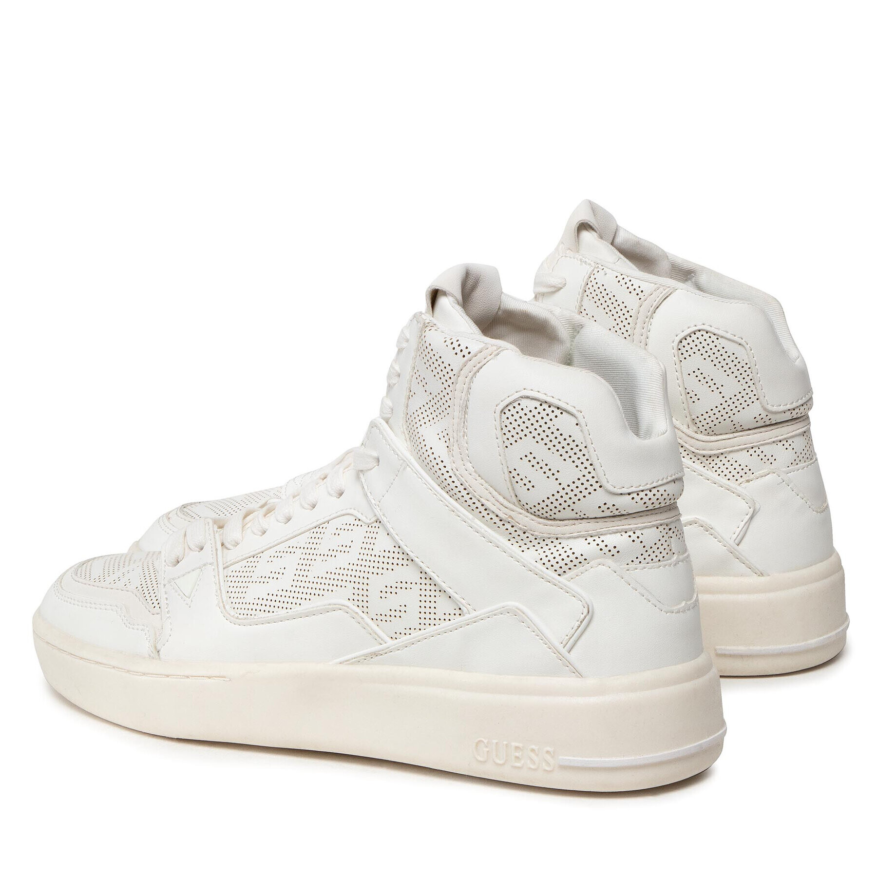 Guess Sneakersy Verona Basket Mid FM7VBM FAB12 Biela - Pepit.sk