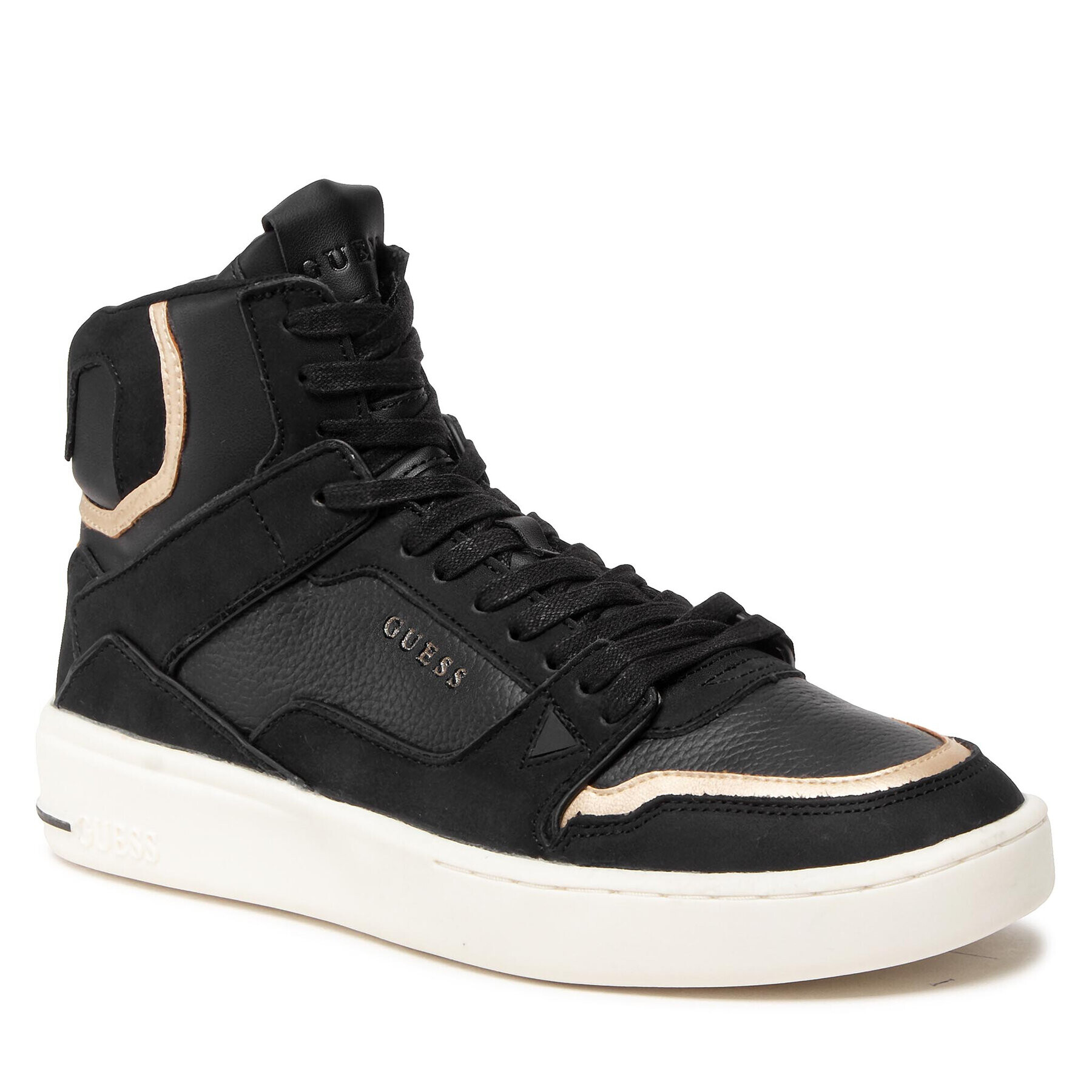 Guess Sneakersy Verona Basket Mid FM7VBM FAB12 Čierna - Pepit.sk