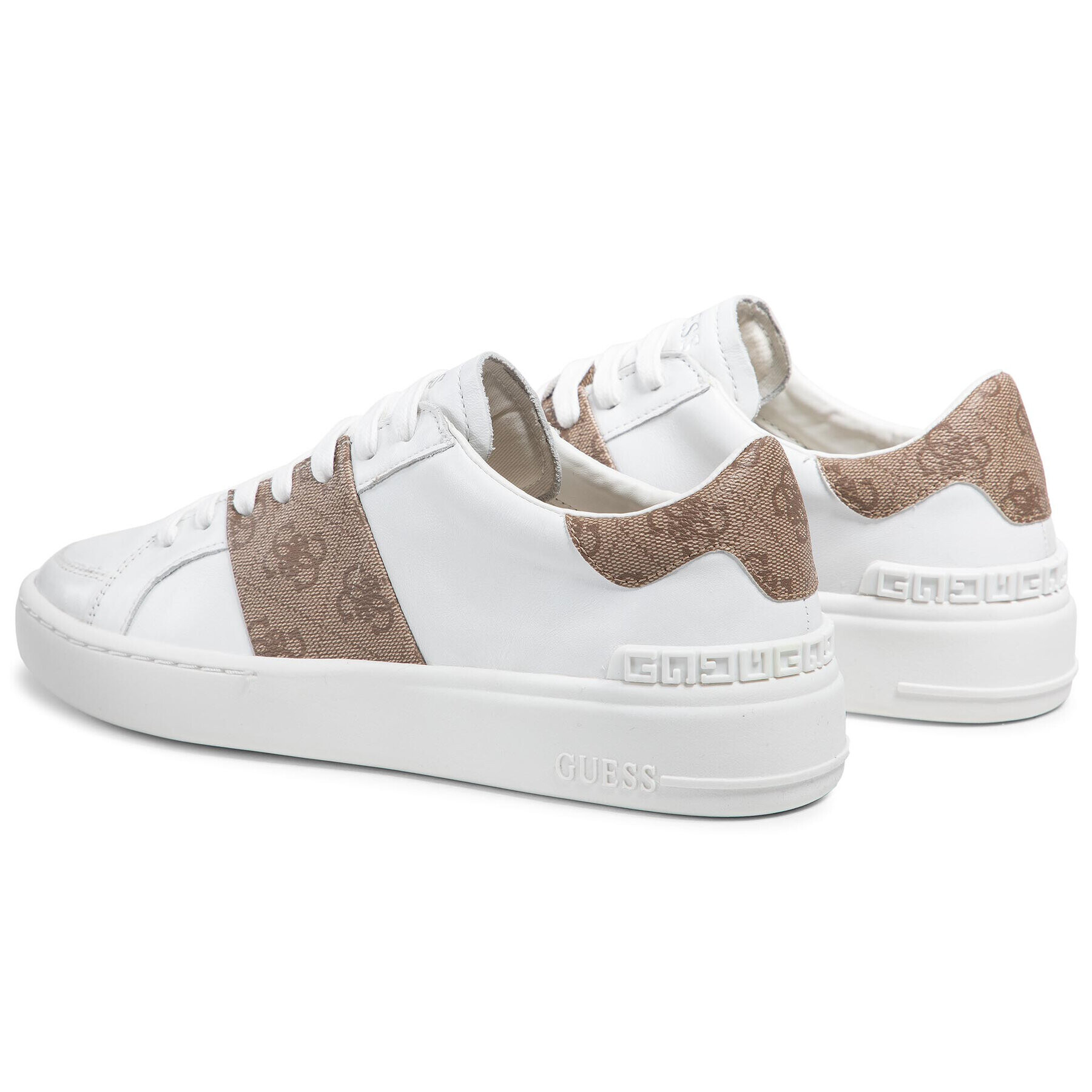 Guess Sneakersy Verona Stripe Low FM5VES FAL12 Biela - Pepit.sk